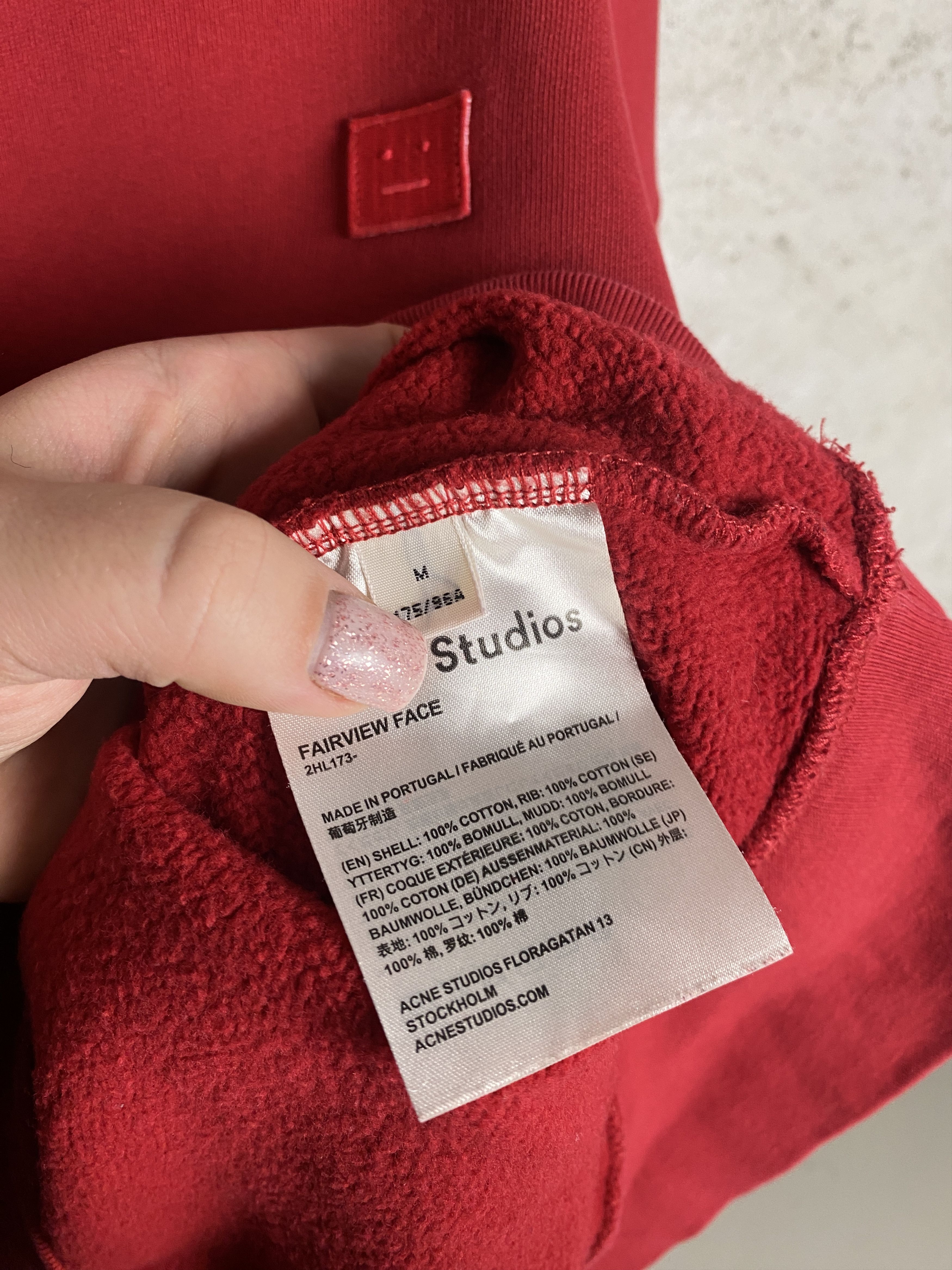 Acne Studios Acne Studios Fairview Face small logo crewneck sweatshirt Size US M / EU 48-50 / 2 - 4 Thumbnail