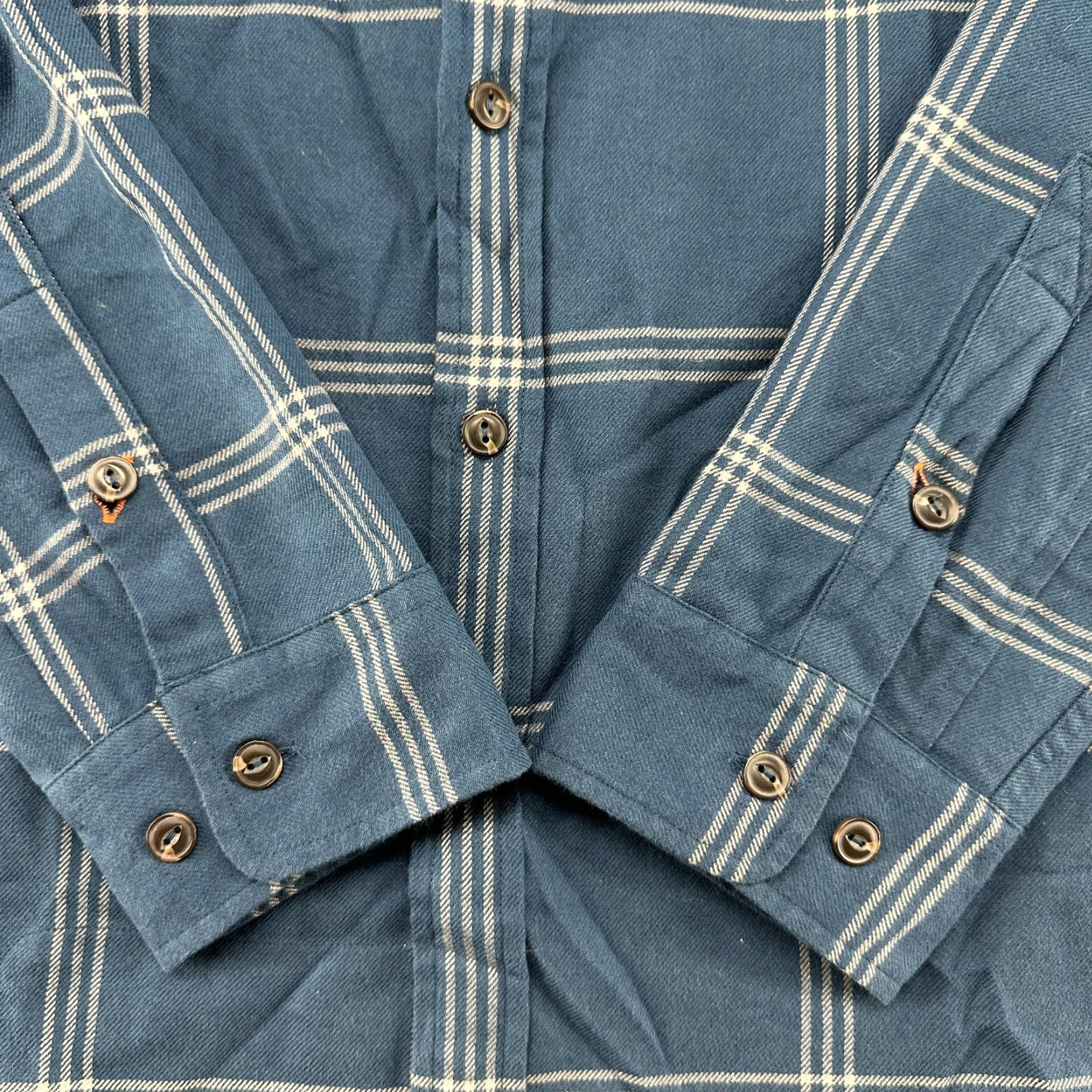 Howler Brothers Howler Brothers Shirt Mens M Blue White Button Up Long Sleeve Cotton Plaid 90s Size US M / EU 48-50 / 2 - 2 Thumbnail