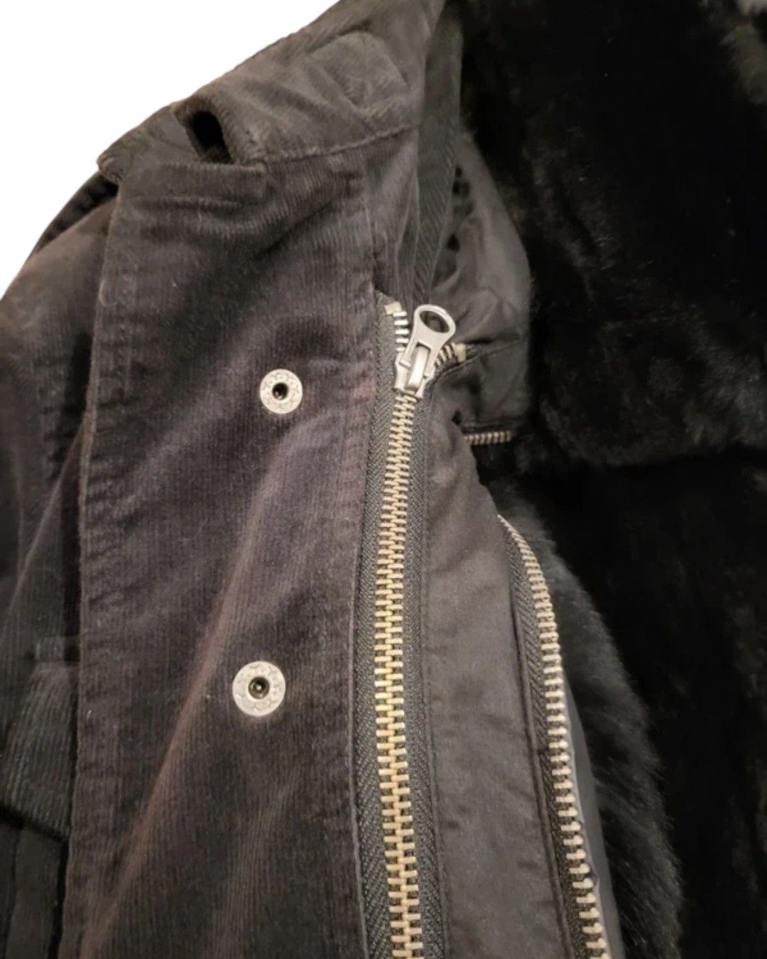Roberto Cavalli RARE 2 IN 1 FAUX FUR VELVET ARMY JACKET Size US M / EU 48-50 / 2 - 4 Thumbnail
