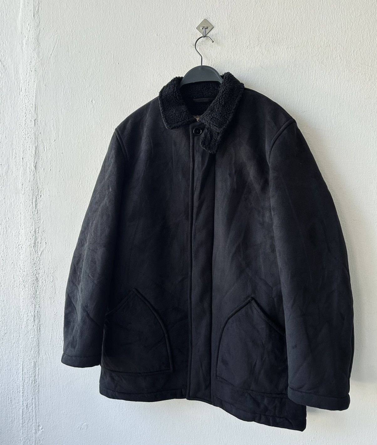 Burberry Suede Sherpa Jacket