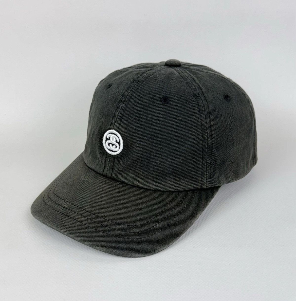 Stussy Stussy Faded Distressed Snapback Cap Hat One Size Black Size ONE SIZE - 2 Thumbnail