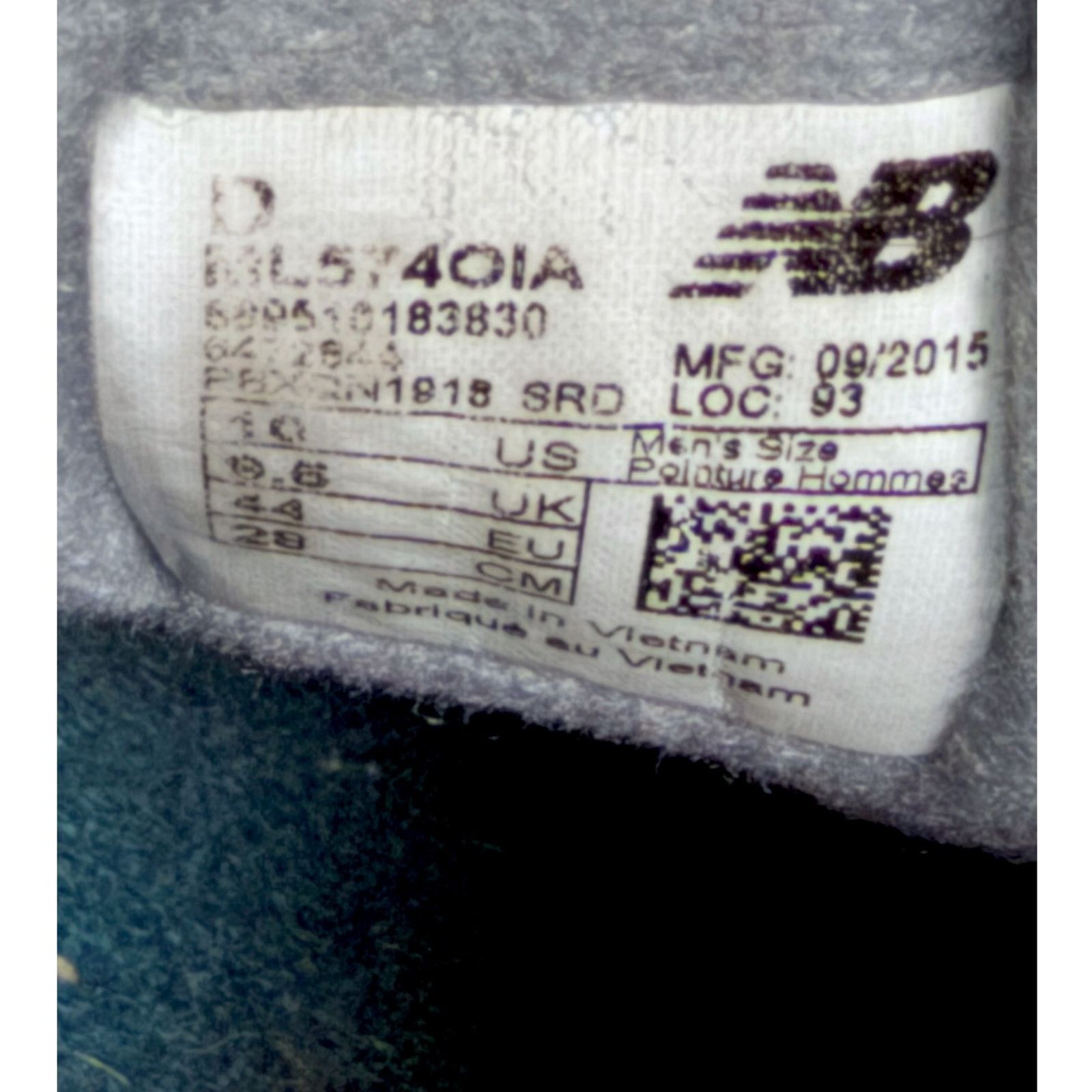 New Balance New Balance 574 Men's Sneakers US 10 ML574OIA Blue Gray Size US 10 / EU 43 - 10 Thumbnail