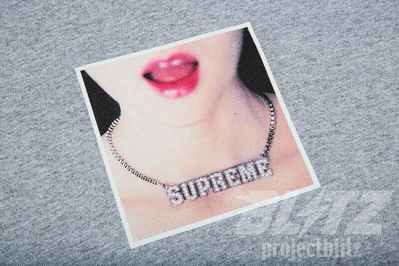Supreme SS18 Supreme Necklace Tee T-shirt Heather Grey XL 2018 Size US XL / EU 56 / 4 - 3 Thumbnail