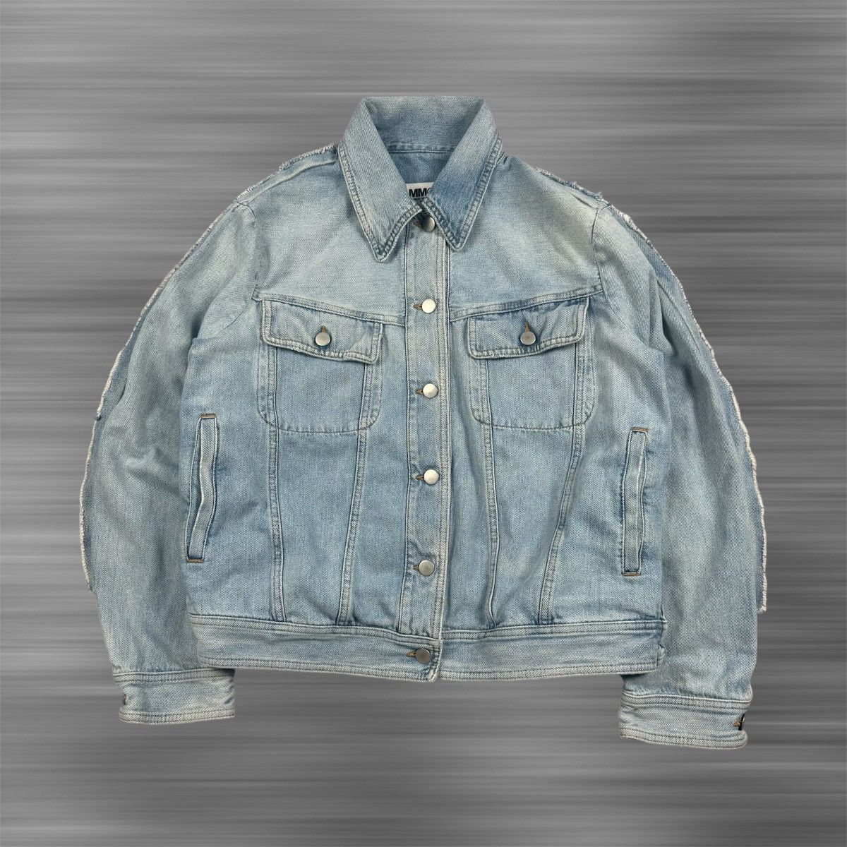 Maison Margiela SS2017 Maison Margiela Two Tone Blue Denim Jacket Size US M / EU 48-50 / 2 - 1 Thumbnail