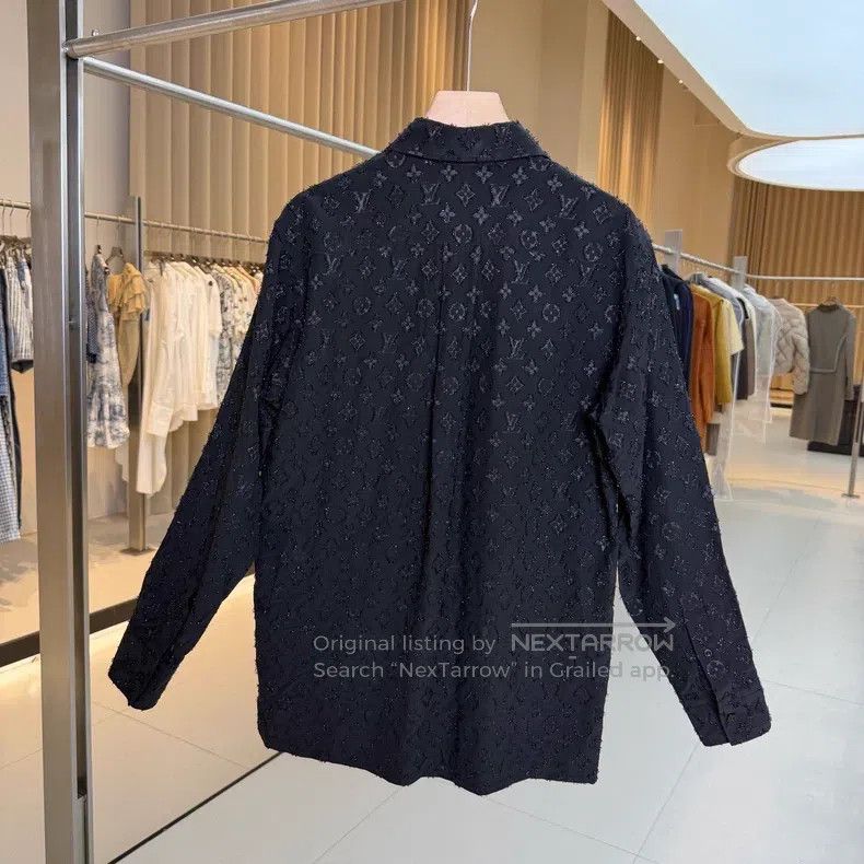 Louis Vuitton Louis Vuitton Black cut and printed sequin shirt Size XS / US 0-2 / IT 36-38 - 2 Thumbnail