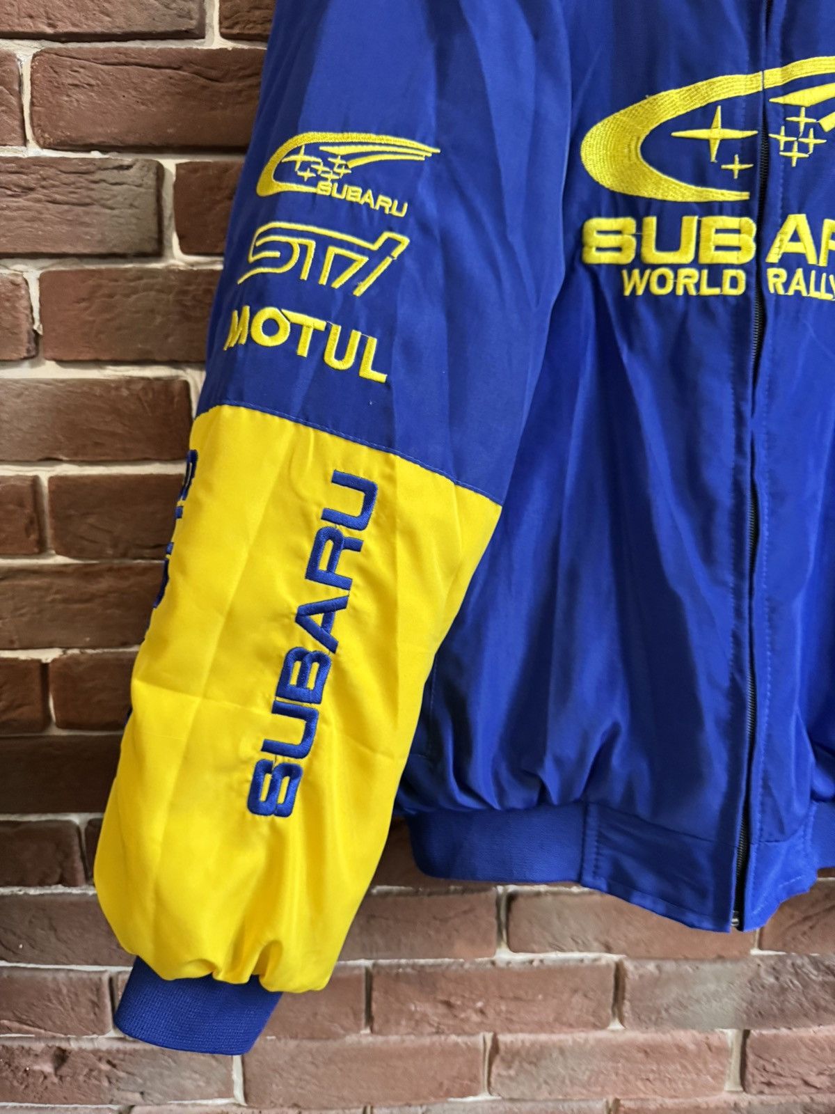 Vintage Vintage Subaru racing jacket logo rare size xl hype blue Size US XL / EU 56 / 4 - 3 Thumbnail