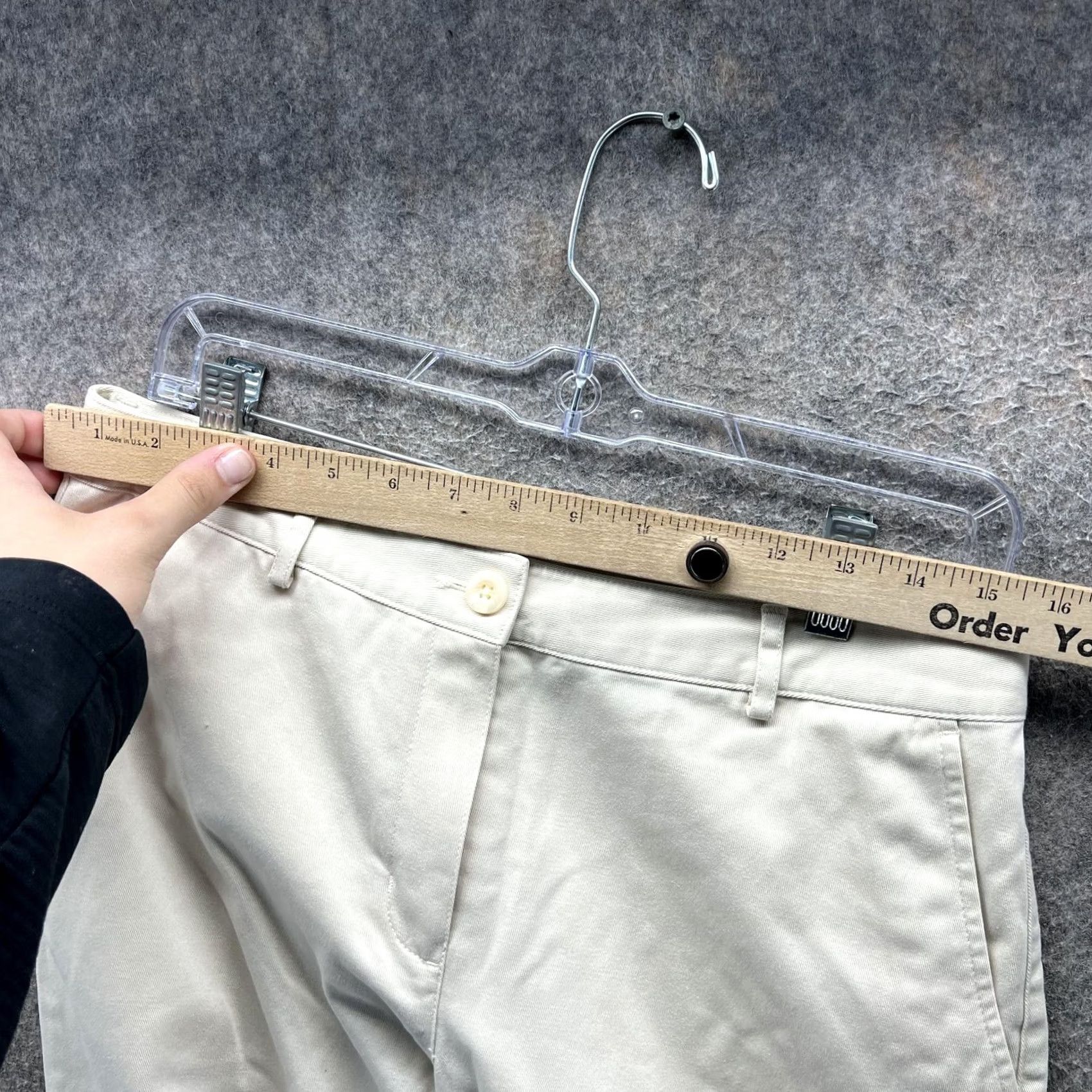 Vintage L.L.Bean Pants Womens 6 Khaki Favorite Fit Chino Straight Leg Cotton Casual Size 28" / US 6 / IT 42 - 7 Thumbnail