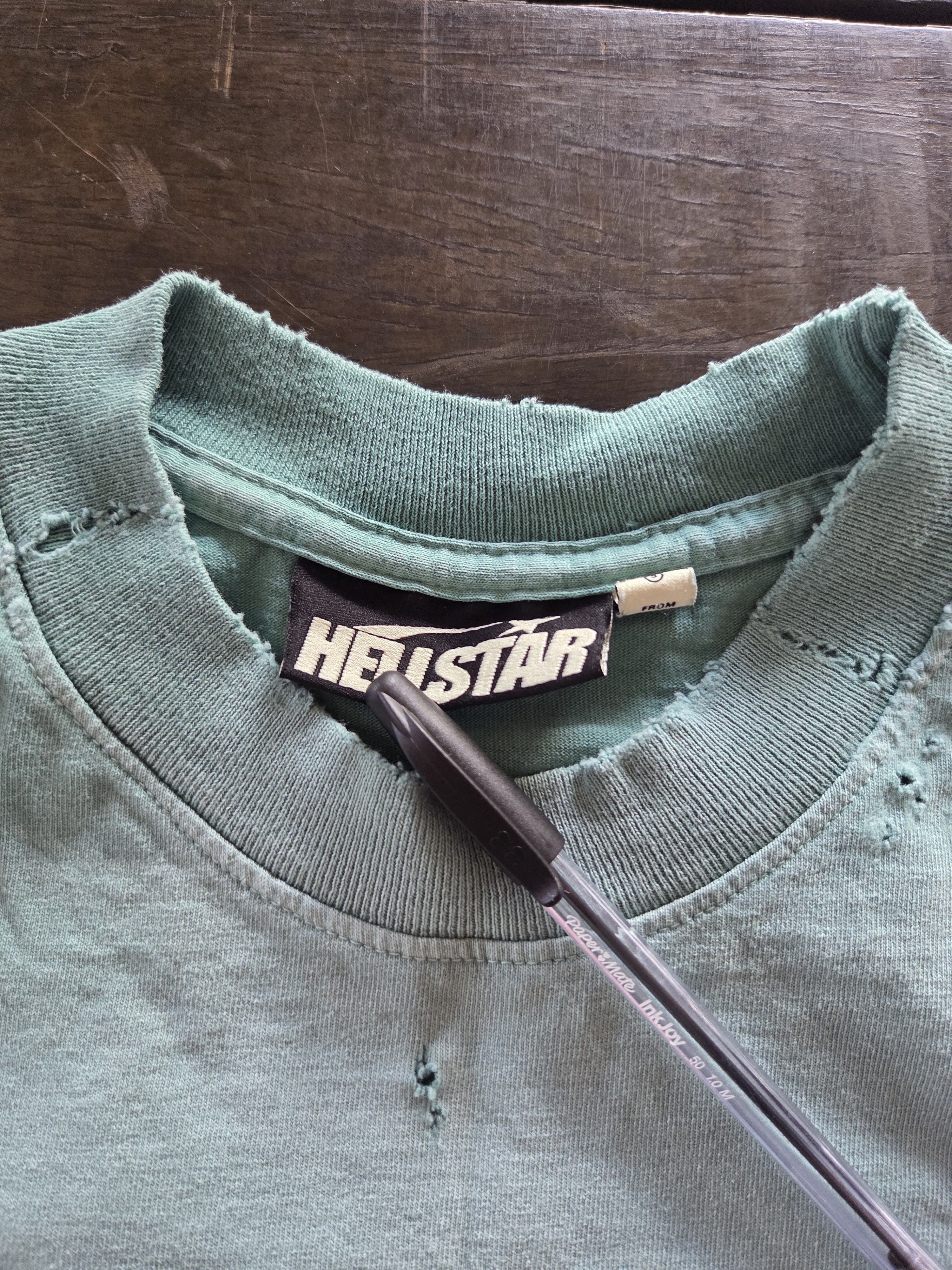 HELLSTAR Unreleased Hellstar Turquoise cracked print Capsule 10 shirt Size US S / EU 44-46 / 1 - 10 Thumbnail