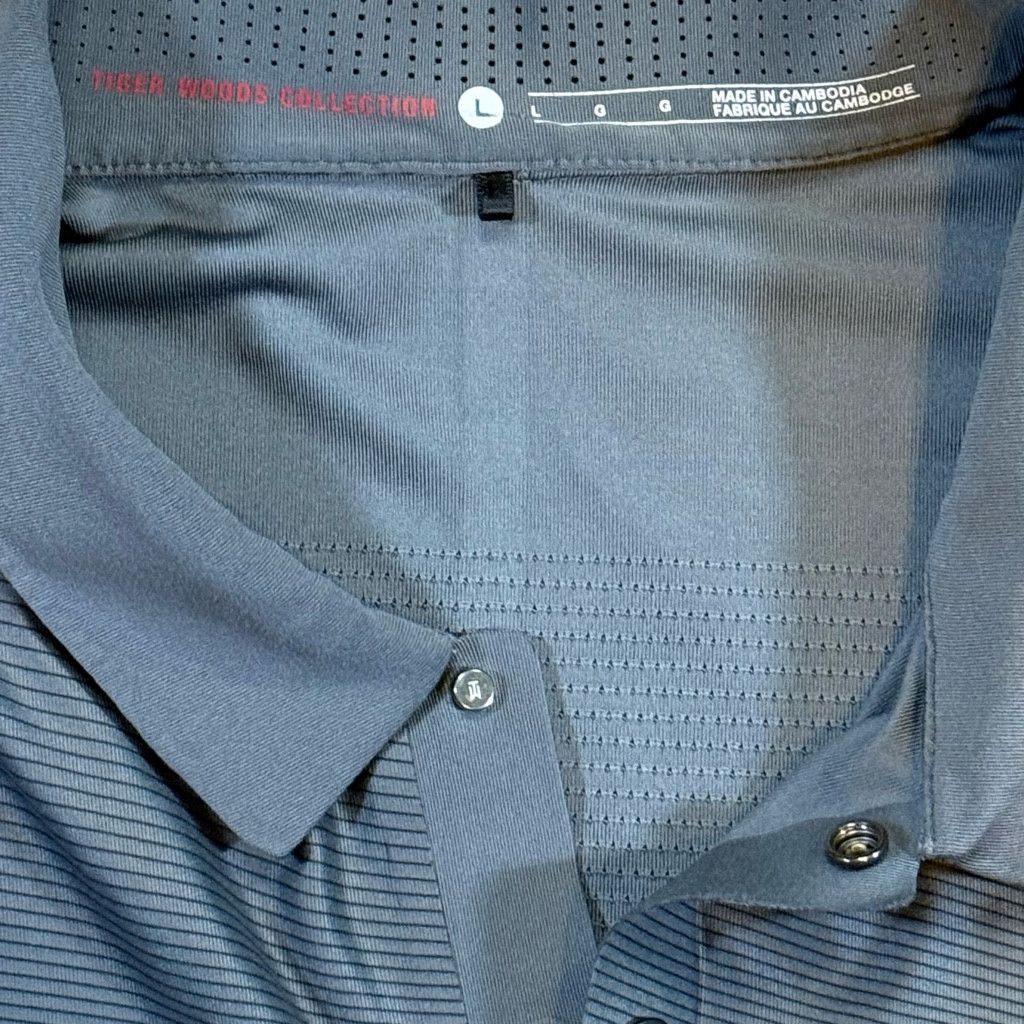 Nike Nike Men’s L Tiger Woods Dri-Fit Golf Polo Gray Size US L / EU 52-54 / 3 - 3 Thumbnail
