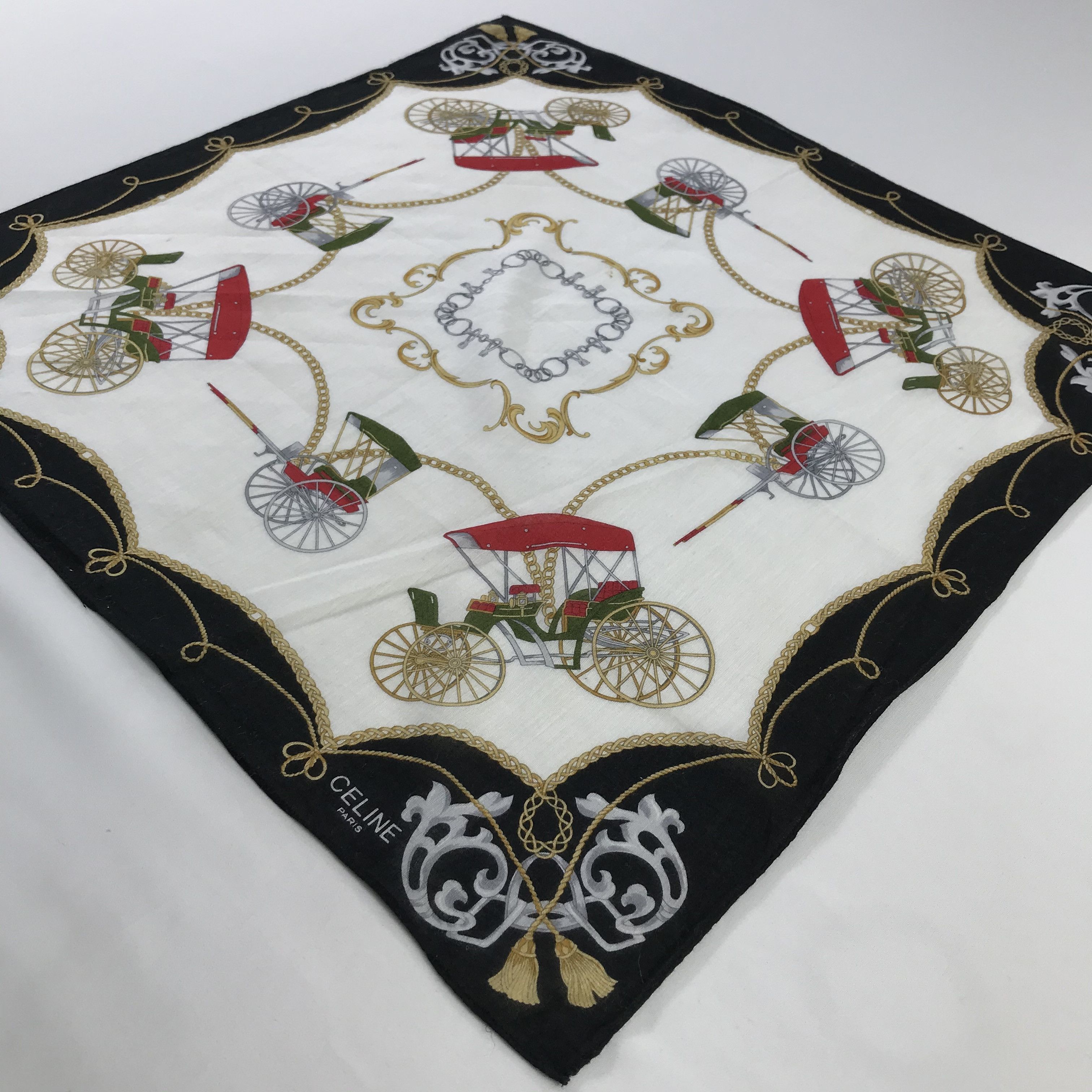 Celine × Vintage Celine Bandana / Handkerchief / Neckerchief - S786 Size ONE SIZE - 2 Thumbnail