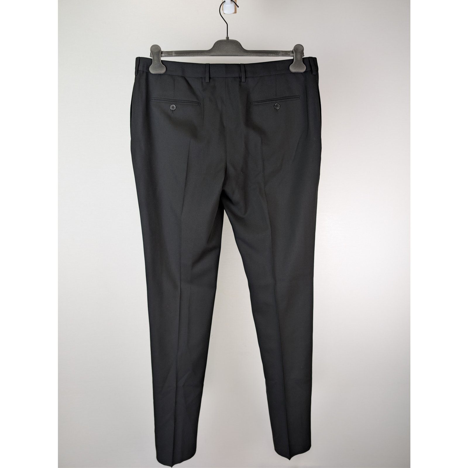Saint Laurent Paris o1rshd1 Gabardine Fine De Laine Pantalon Casual Pants Noir Size US 38 / EU 54 - 10 Thumbnail