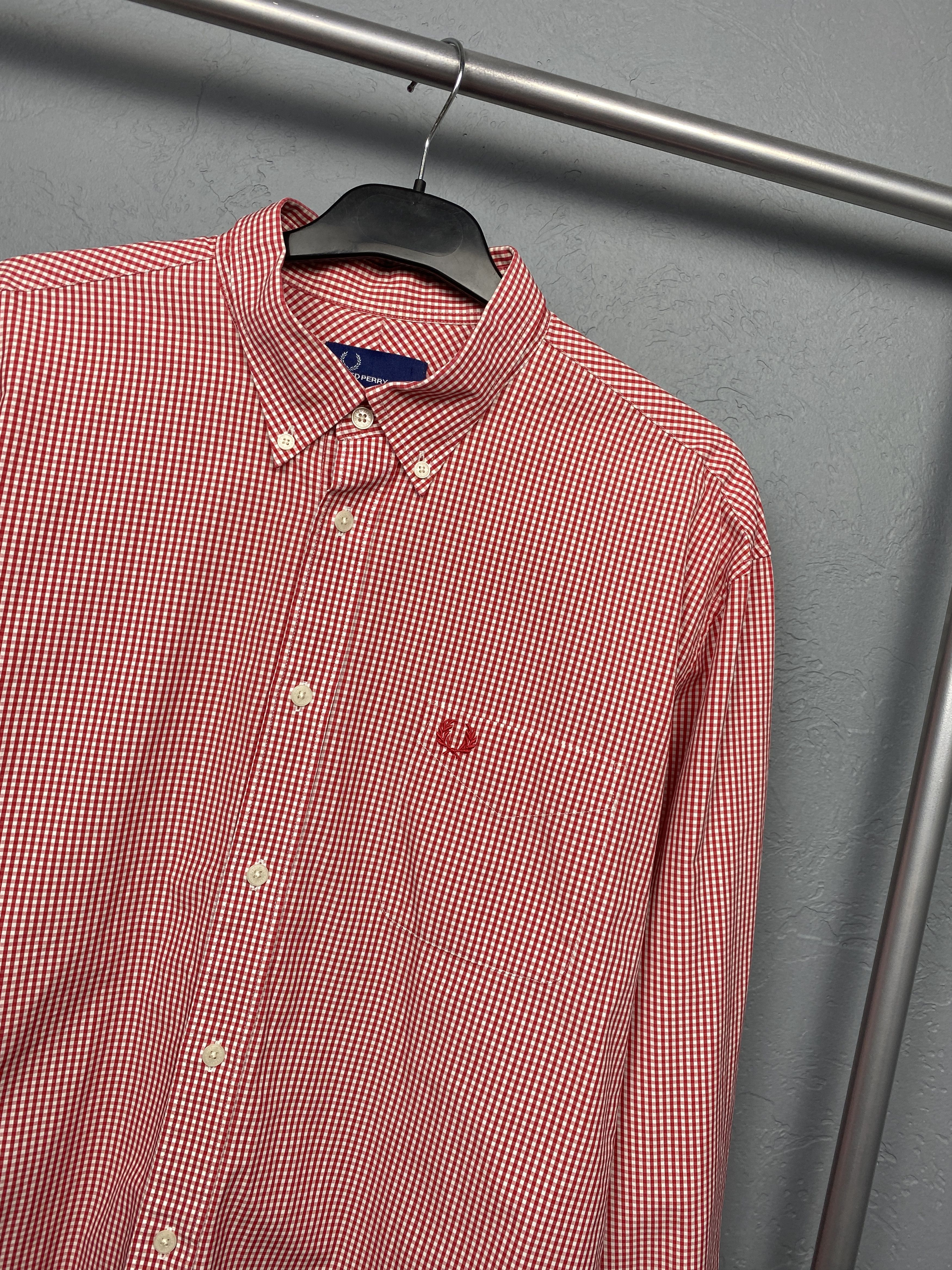 Fred Perry × Vintage Fred Perry Vintage Mens Long Sleeve Shirt Size US XL / EU 56 / 4 - 2 Thumbnail