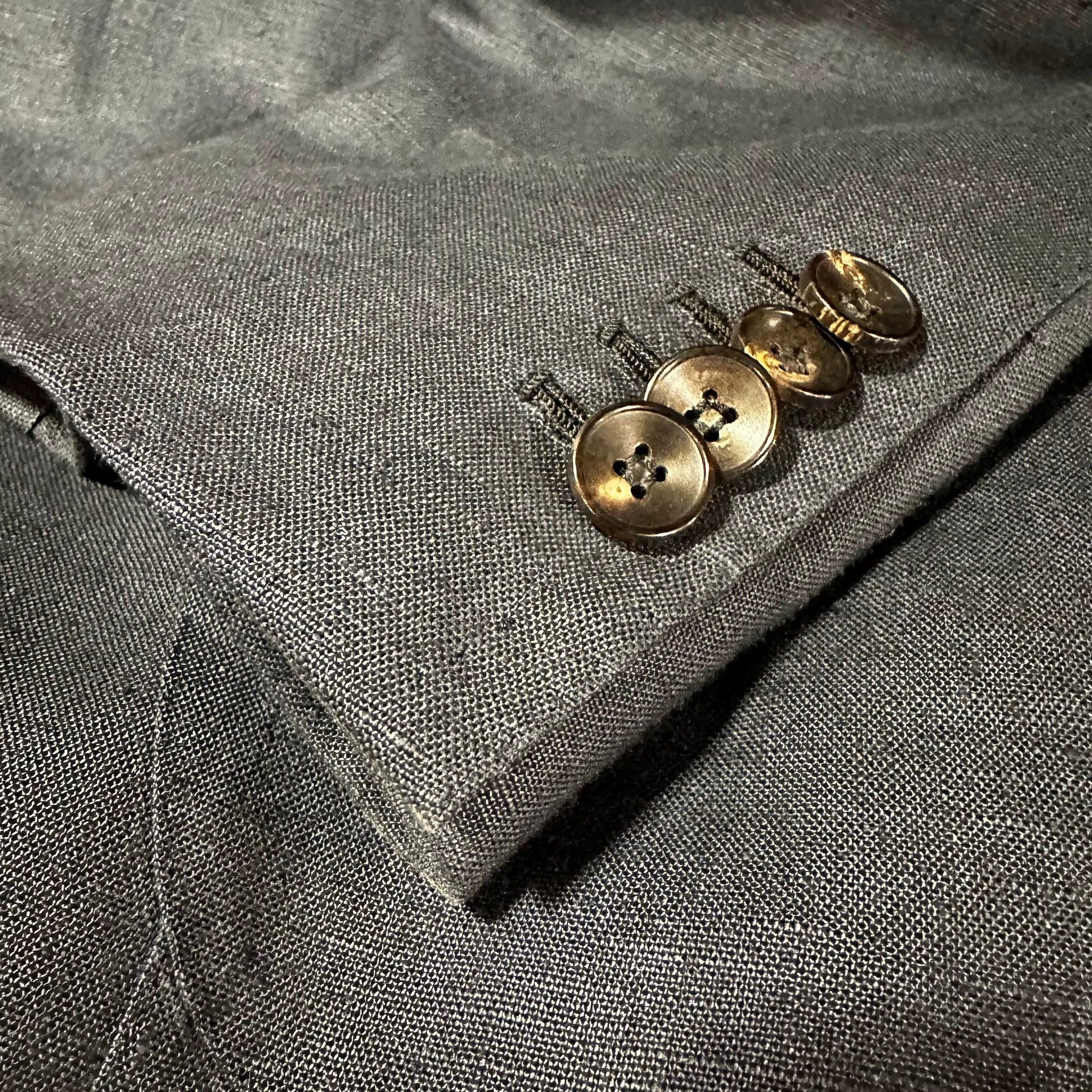 Other Alfonso Sirica Napoli Handmade Linen Suit Jacket 46 Size 46R - 8 Thumbnail