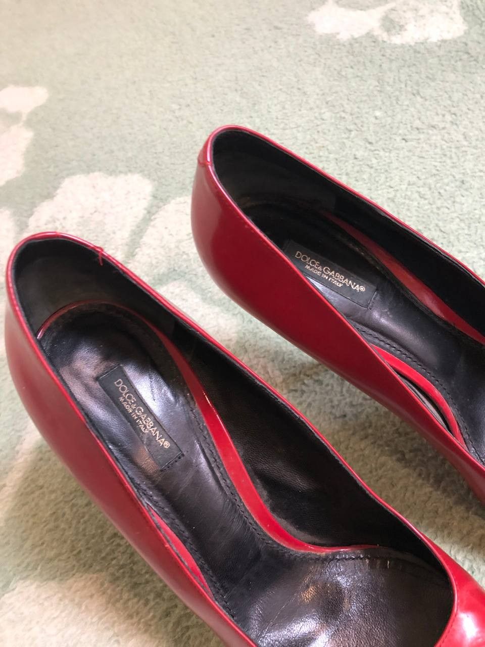 Dolce & Gabbana DOLCE & GABBANA Shoes Leather Heel 40 Red WOMENS Size US 10 / IT 40 - 17 Thumbnail