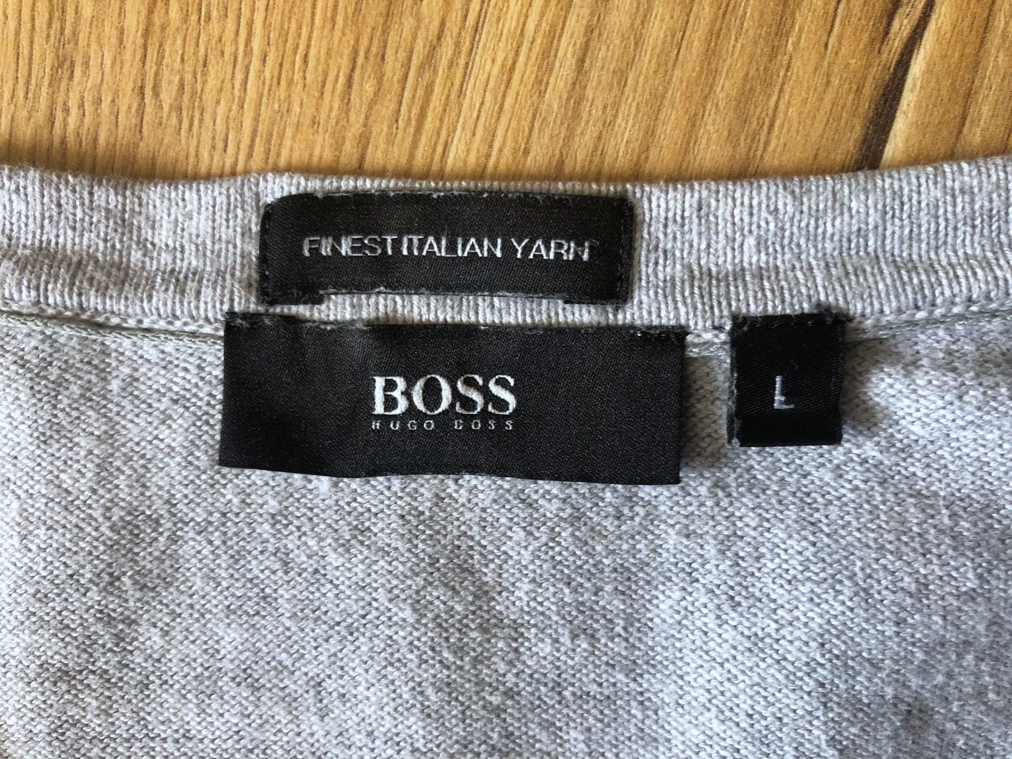 Hugo Boss Hugo Boss men's sweater size L light gray Size US L / EU 52-54 / 3 - 2 Thumbnail