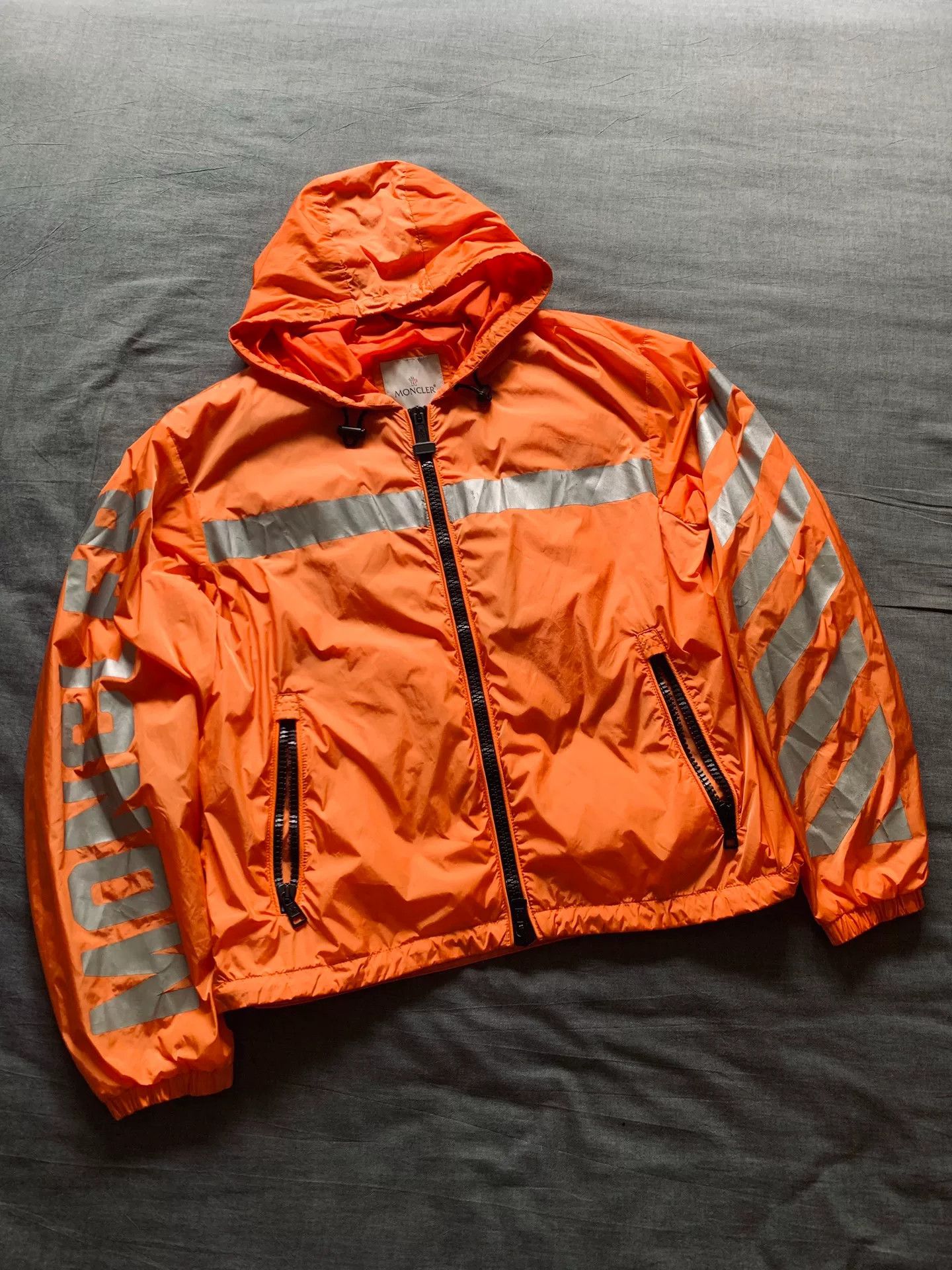 Moncler Moncler x Off-White Reflective Windbreaker Size US M / EU 48-50 / 2 - 1 Thumbnail