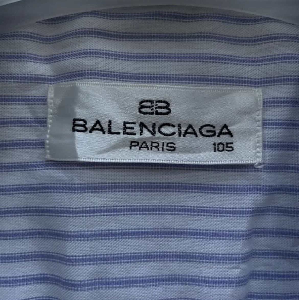 Balenciaga Balenciaga Striped Long Sleeve Shirt Vintage Size US XL / EU 56 / 4 - 3 Thumbnail