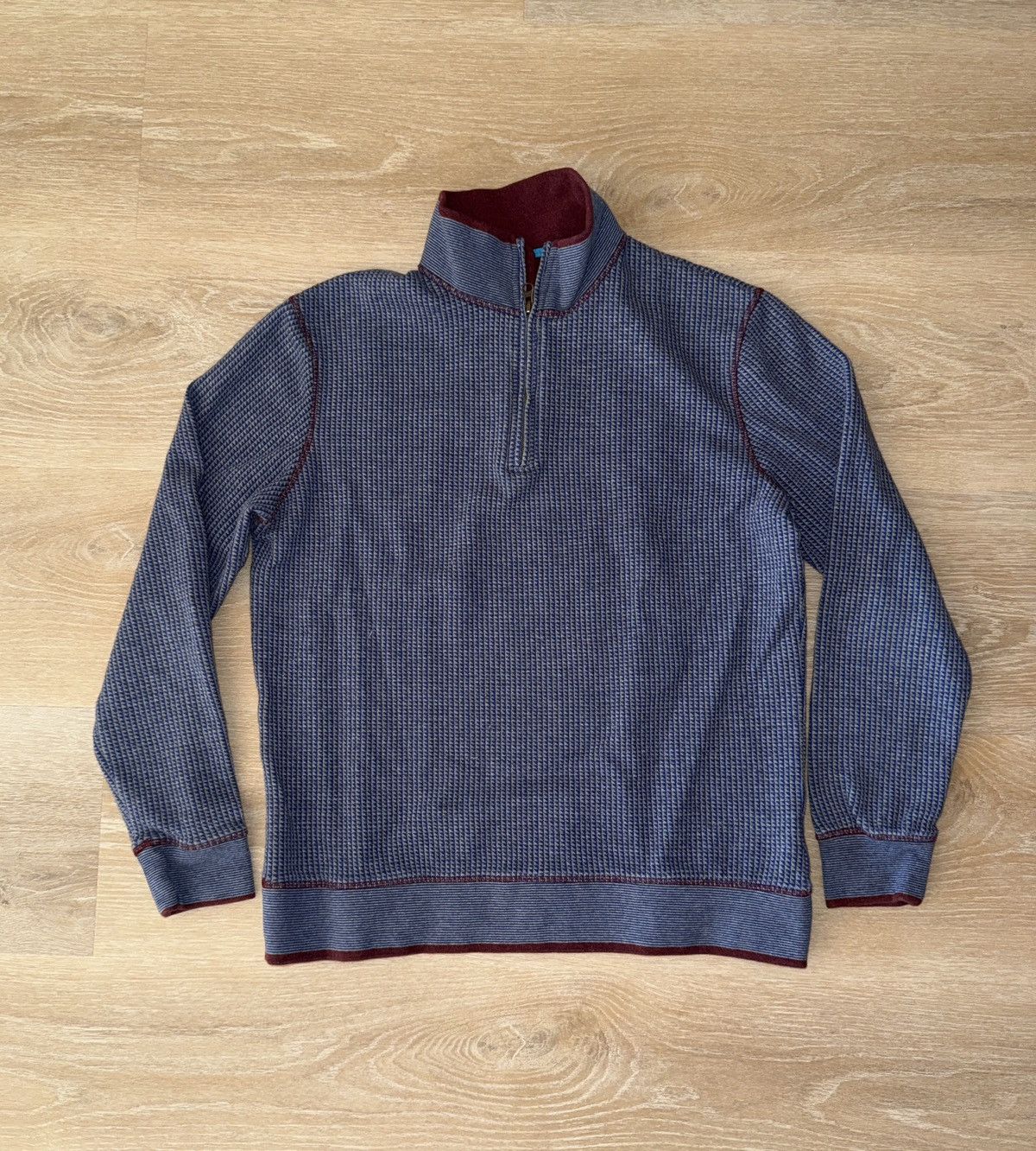 Robert Graham Robert Graham Quarter Zip Fleece Sweater Size US M / EU 48-50 / 2 - 1 Thumbnail