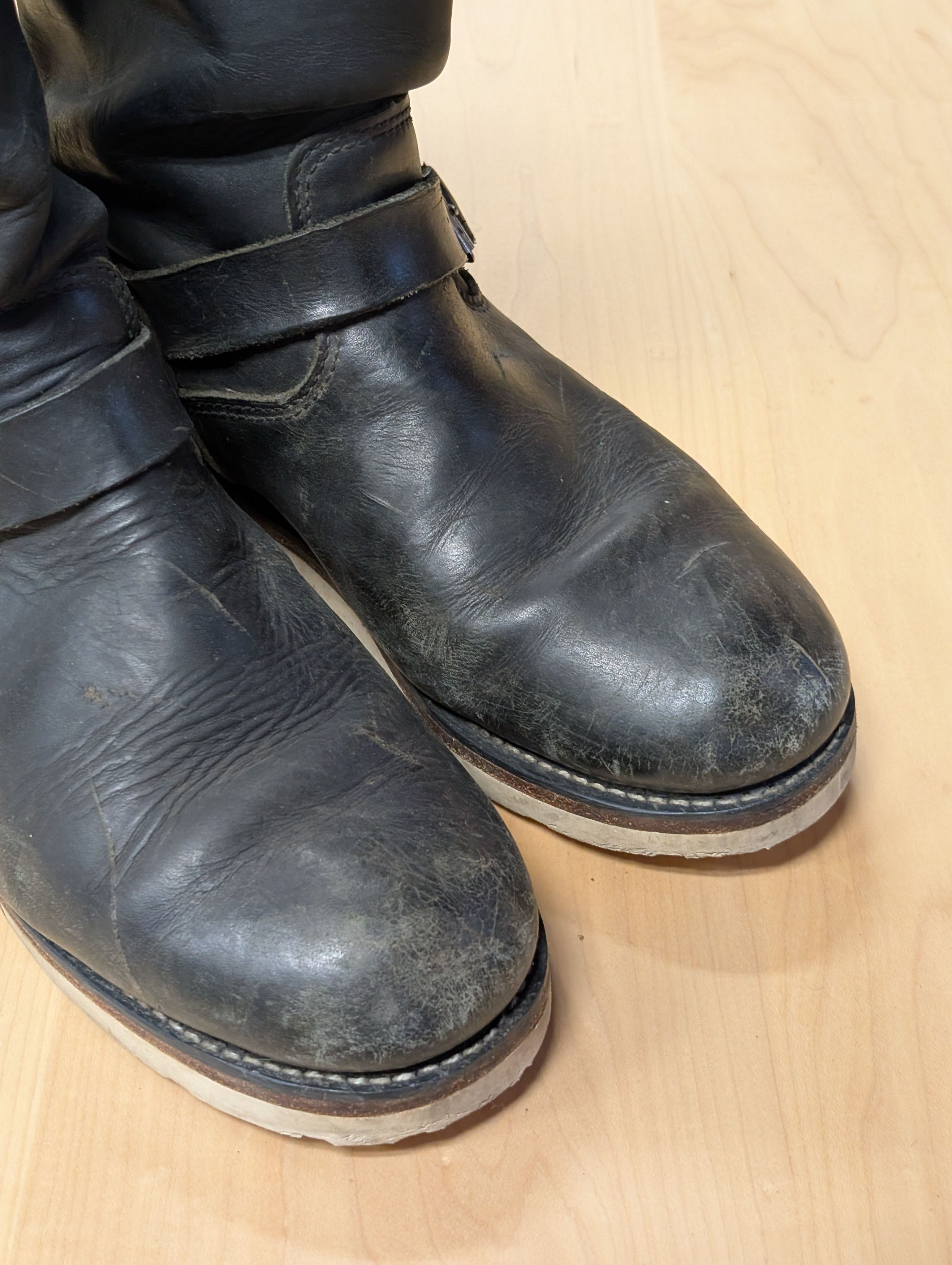 Red Wing Red Wing 2268 Black Leather Engineer Boots Size US 12 / EU 45 - 2 Thumbnail