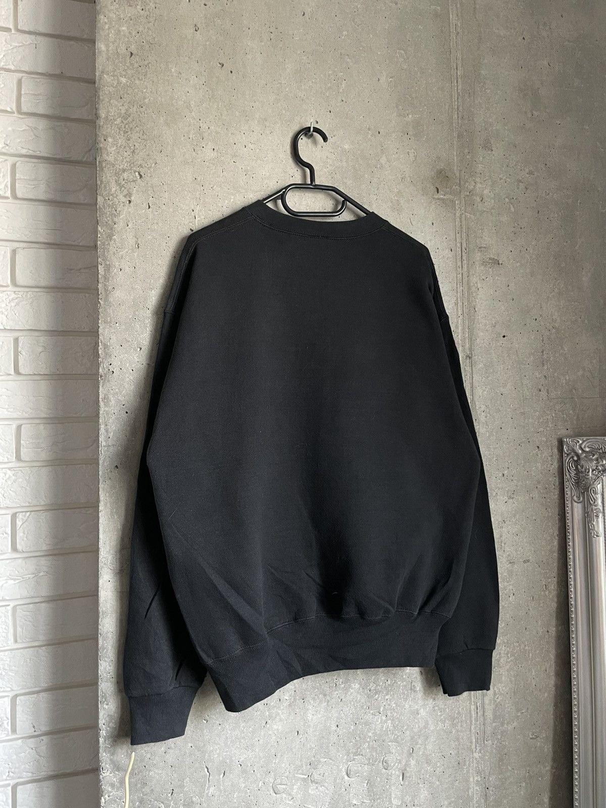 USA Olympics 1990s USA Olympics Blank Faded Black Boxy Sweatshirt Size US L / EU 52-54 / 3 - 6 Thumbnail