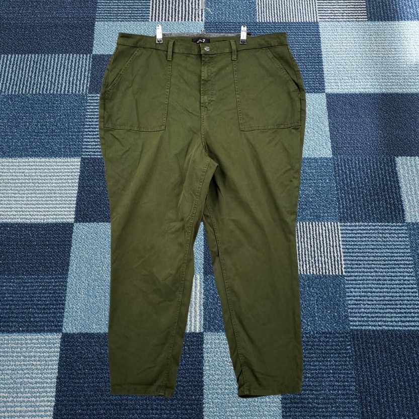 7 For All Mankind 7 For All Mankind Pants Womens 20 Green Easy Jogger High Rise Utility Size 42" / US 20 - 1 Thumbnail