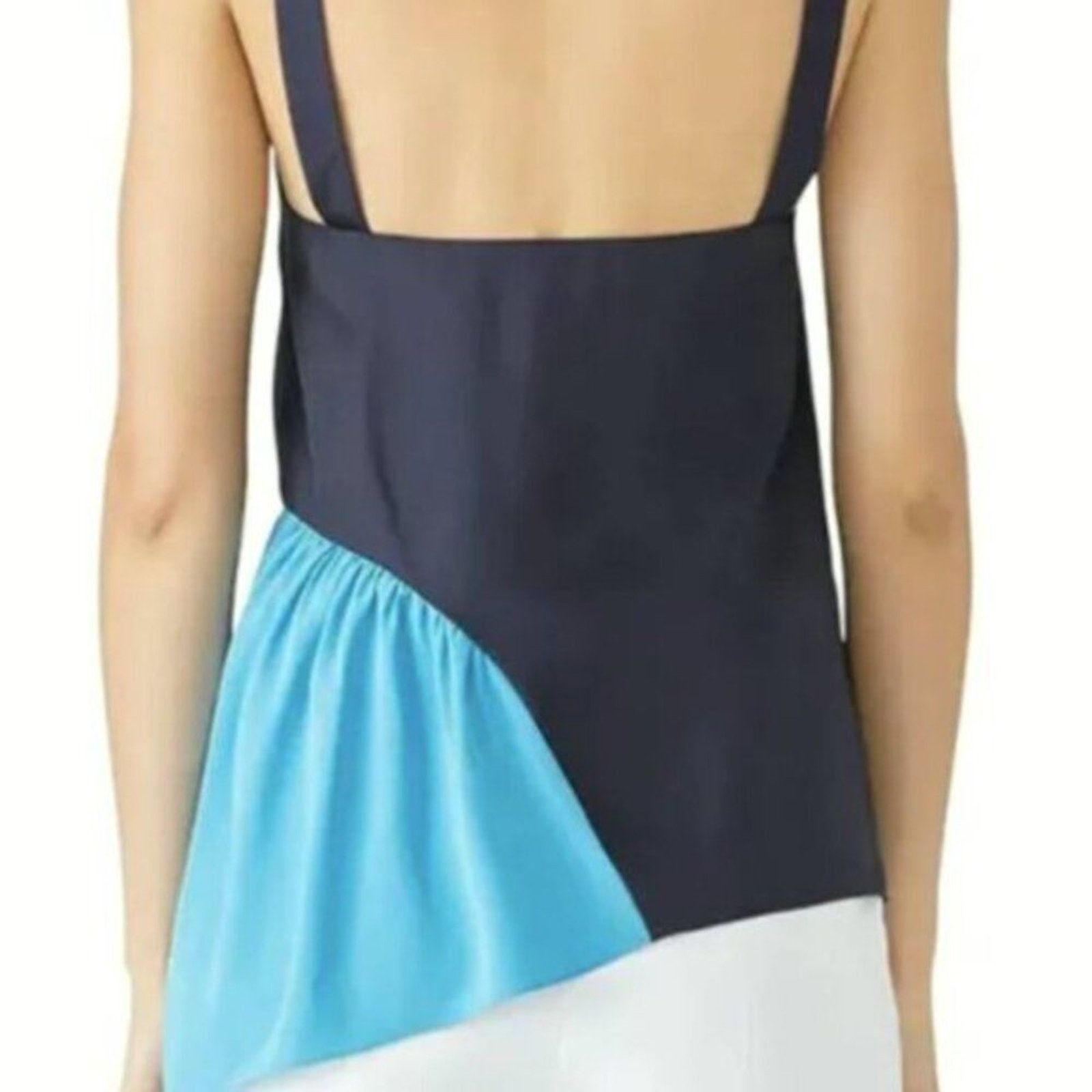 Tibi TIBI Colorblock Tank Top blue Size 10 Size L / US 10 / IT 46 - 4 Thumbnail