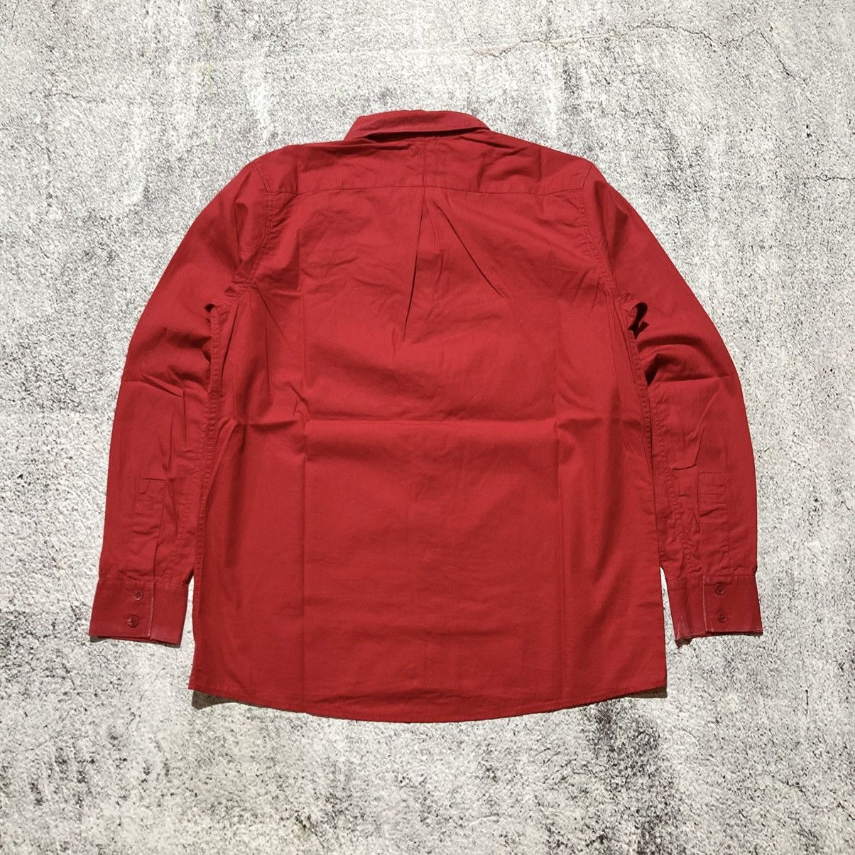Balmain 🇫🇷 Balmain Paris Red Button Down “B” Patch Logo Luxury Size US M / EU 48-50 / 2 - 11 Thumbnail