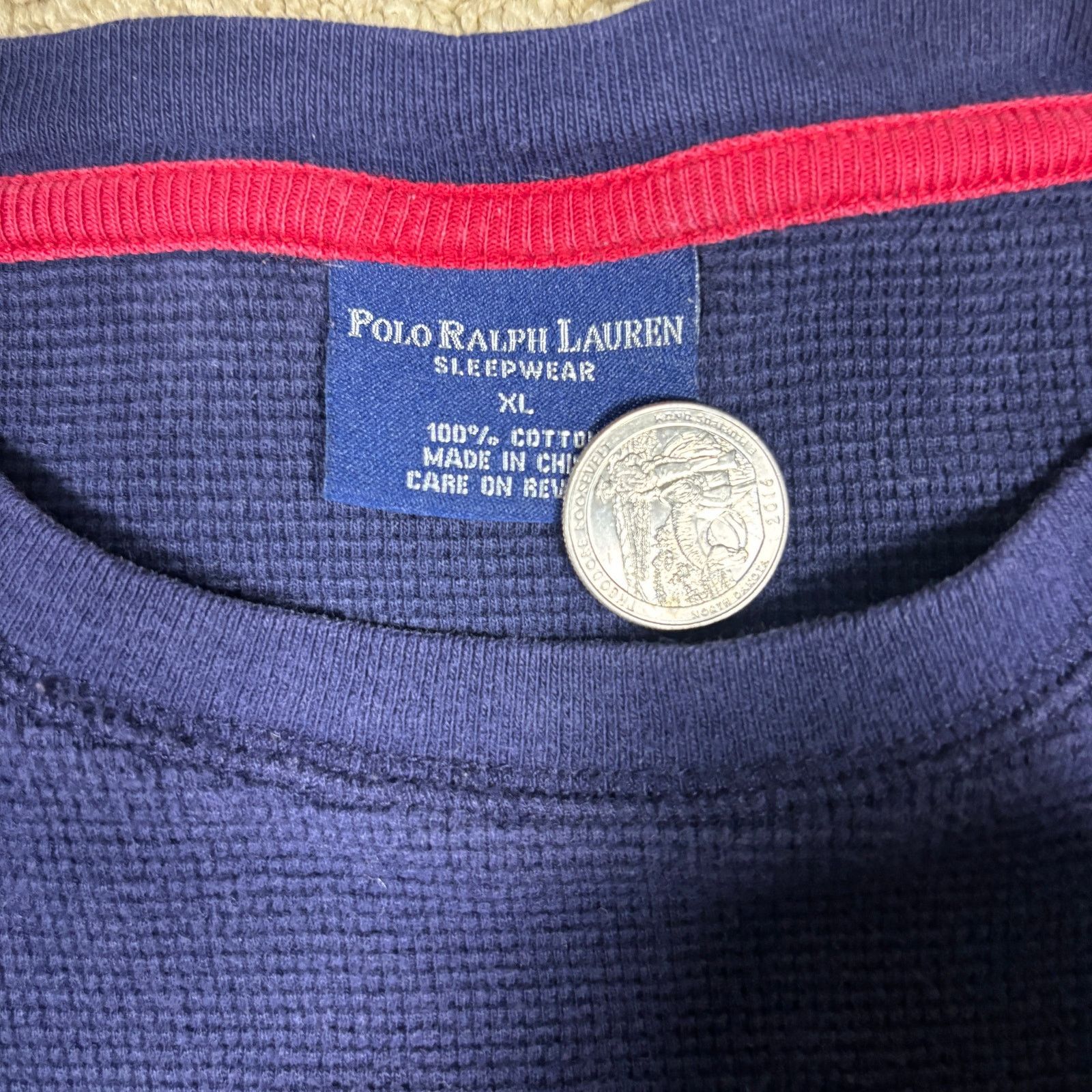 Polo Ralph Lauren vintage y2k 2000s Polo Ralph Lauren thermal waffle knit XL Size US XL / EU 56 / 4 - 3 Thumbnail