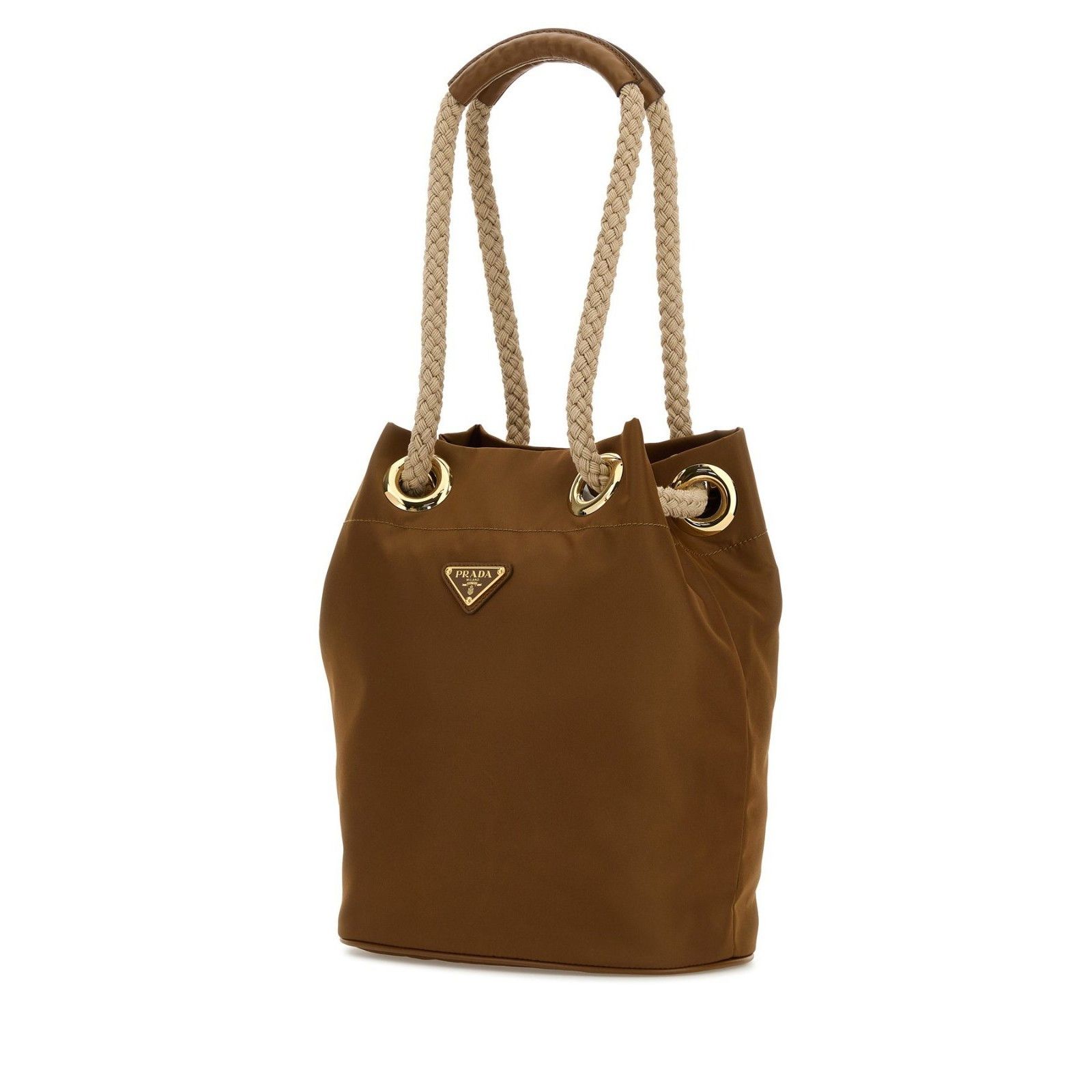 Prada PRADA Mariner Brown Re-Nylom Bucket Bag New & Authentic Size ONE SIZE - 2 Thumbnail