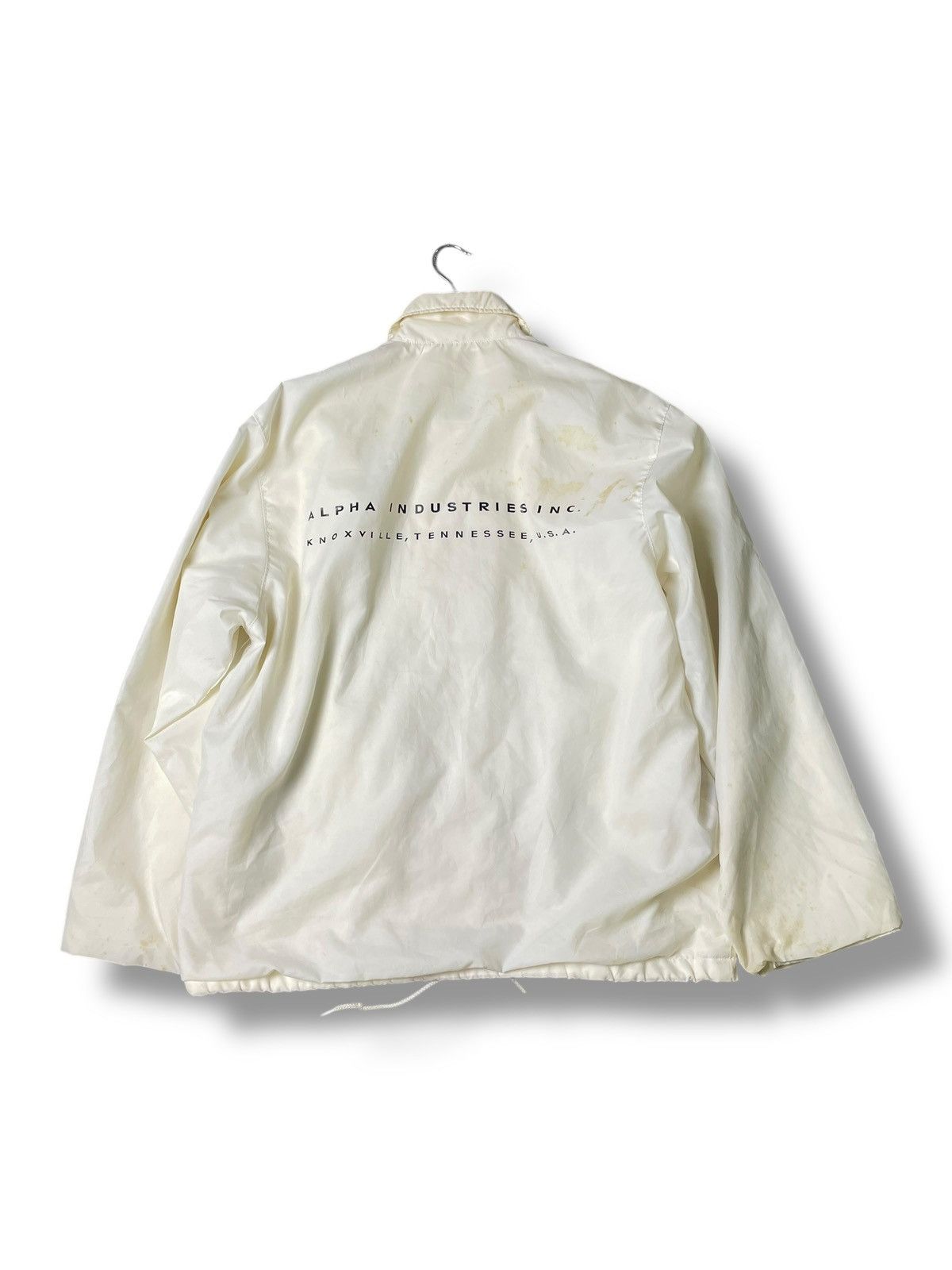 Alpha Industries × Japanese Brand × Vintage Alpha Industries Men’s Nylon Buttoned Jacket (110) Size US M / EU 48-50 / 2 - 6 Thumbnail