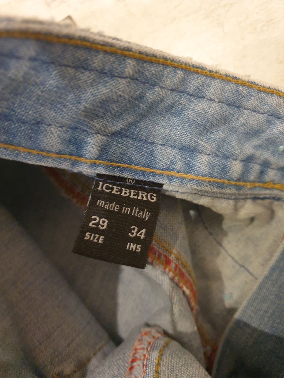 Iceberg y2k low rise jeans with sequins / beads 34" sz 29 Iceberg Size 34" / US 12 / IT 48 - 5 Thumbnail