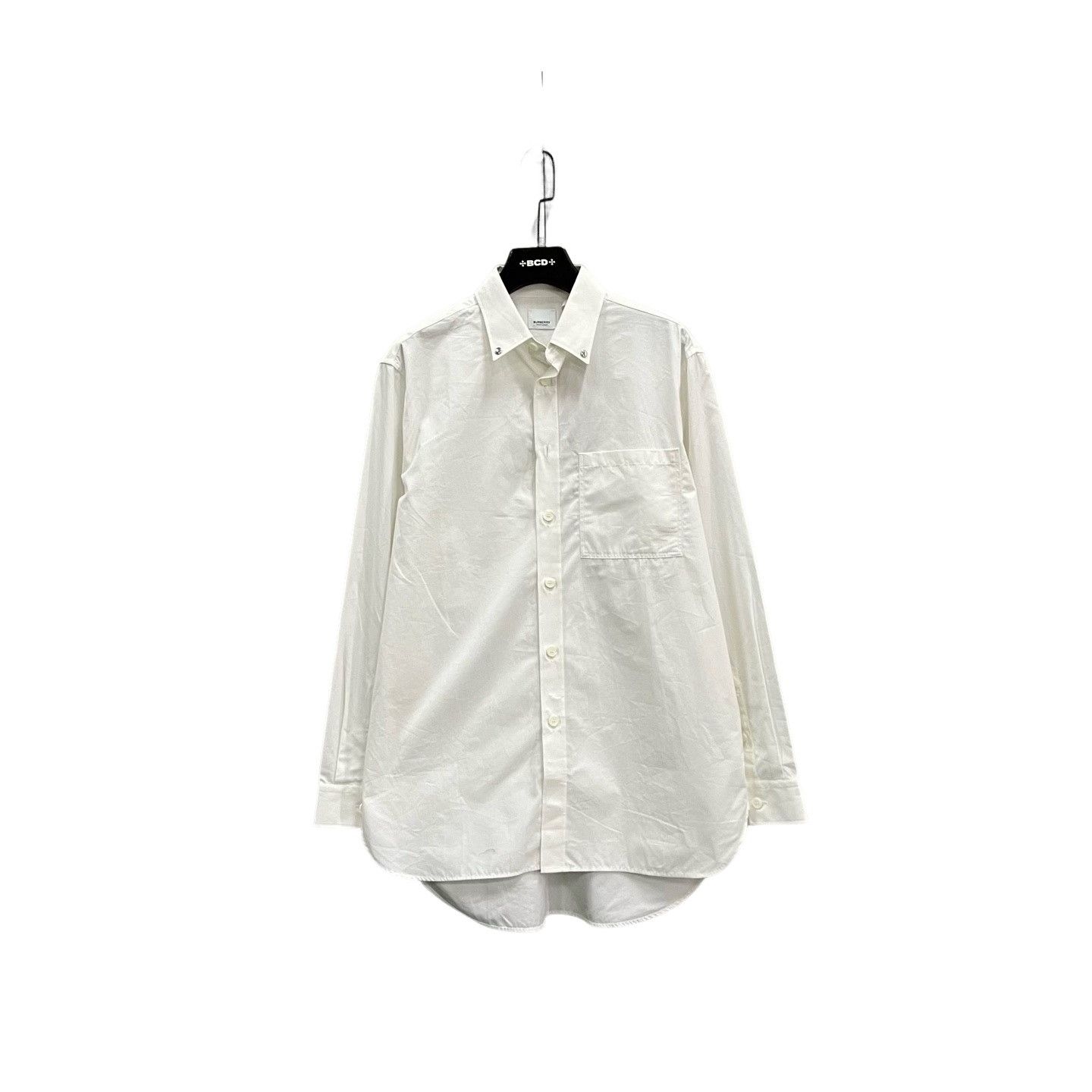 Burberry Burberry White Cotton Button Up Shirt Size M Size US M / EU 48-50 / 2 - 1 Thumbnail