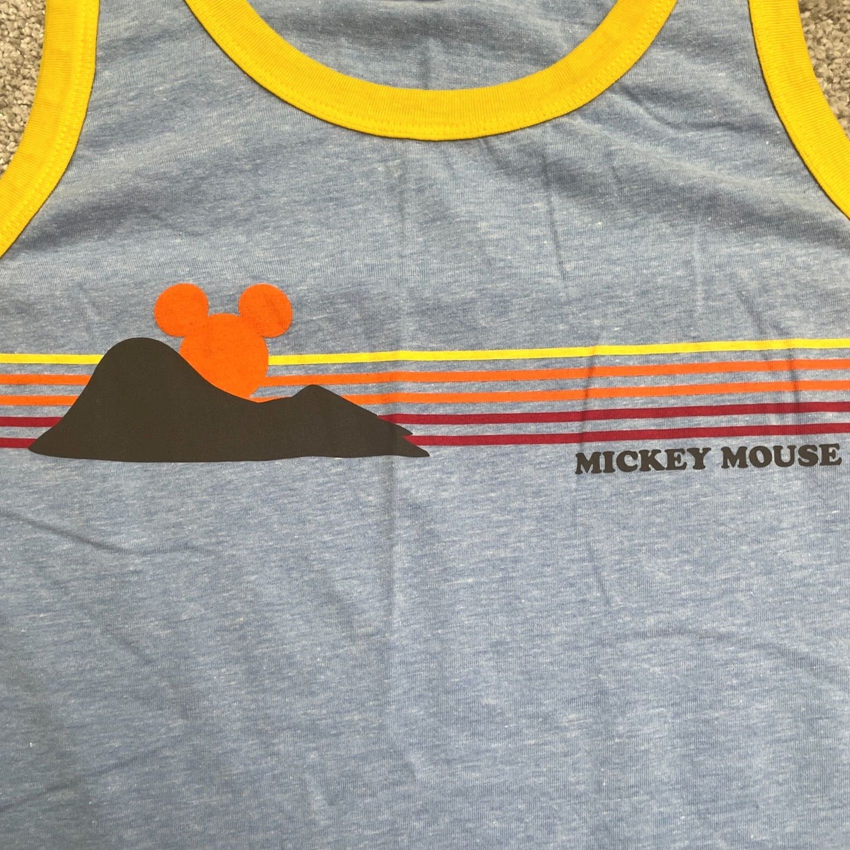 Disney Disney Mickey Mouse Tank Top Mens S Blue Sleeveless Graphic Shirt Size US S / EU 44-46 / 1 - 5 Thumbnail