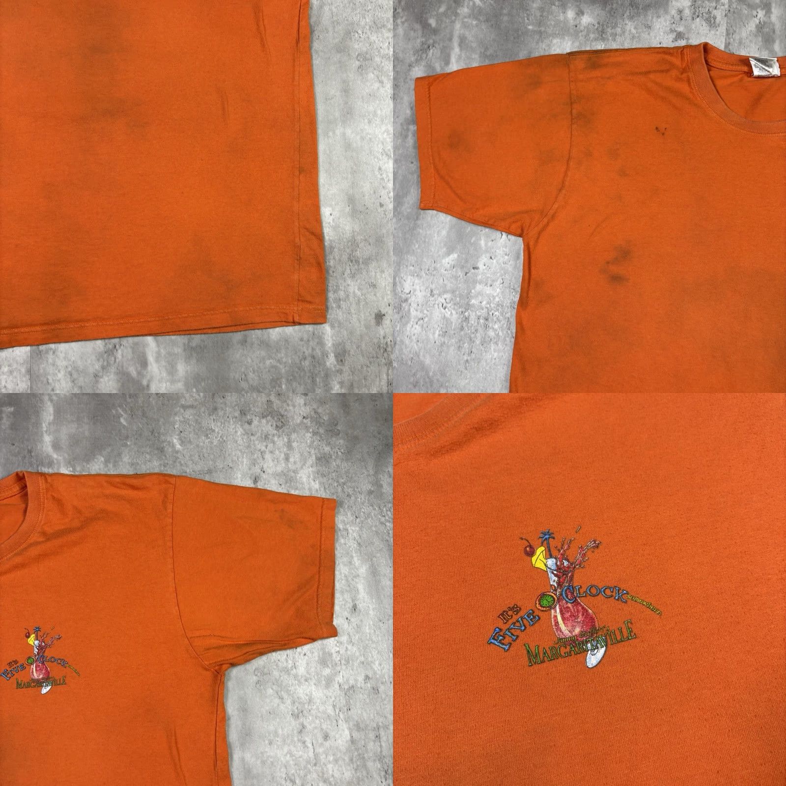 Vintage VINTAGE Margaritaville T Shirt Adult XL Orange 90s Beach Crew Neck Short Sleeve Cotton Men Mens Size US XL / EU 56 / 4 - 9 Thumbnail