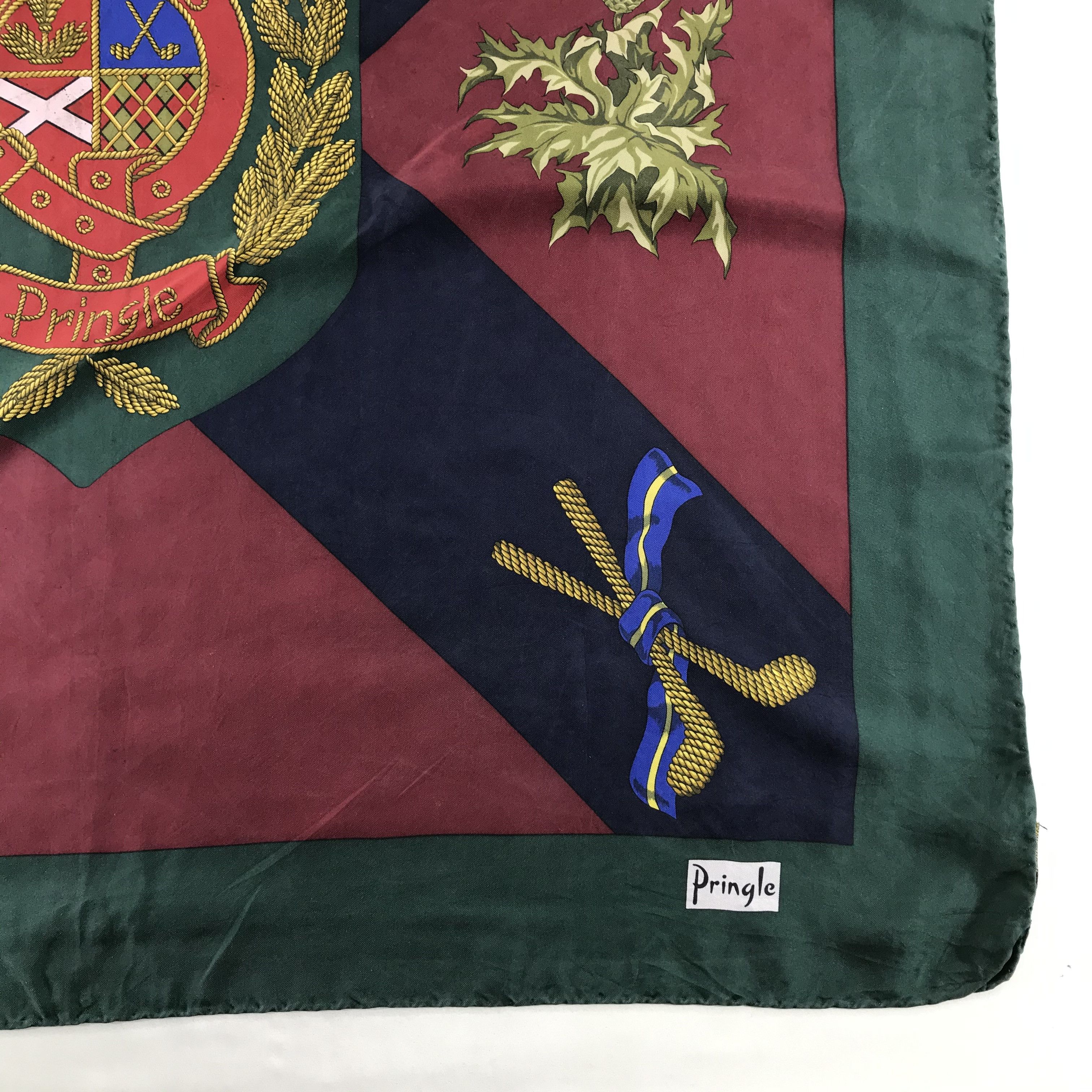 Pringle Of Scotland Vintage Pringle Silk Scarf Size ONE SIZE - 4 Thumbnail