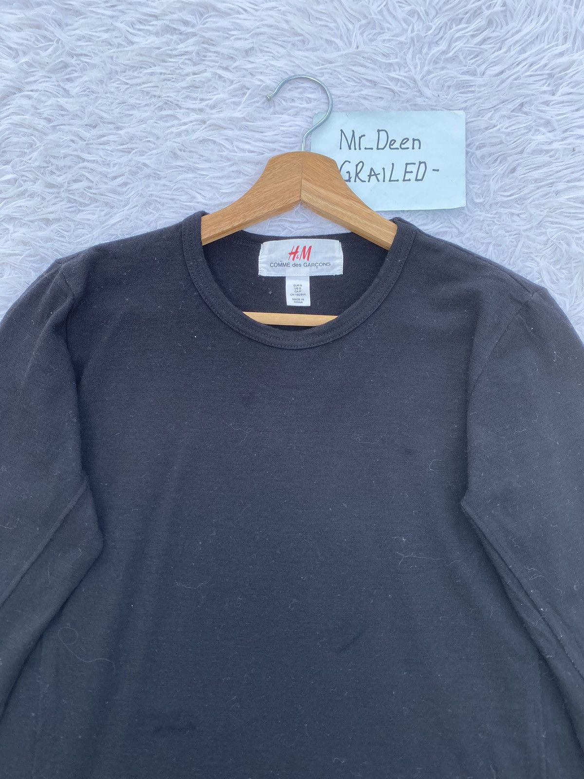 Comme des Garcons × H&M Rare H&M x Comme Des Gracons Wool Longsleeve Tshirt Size US S / EU 44-46 / 1 - 9 Thumbnail