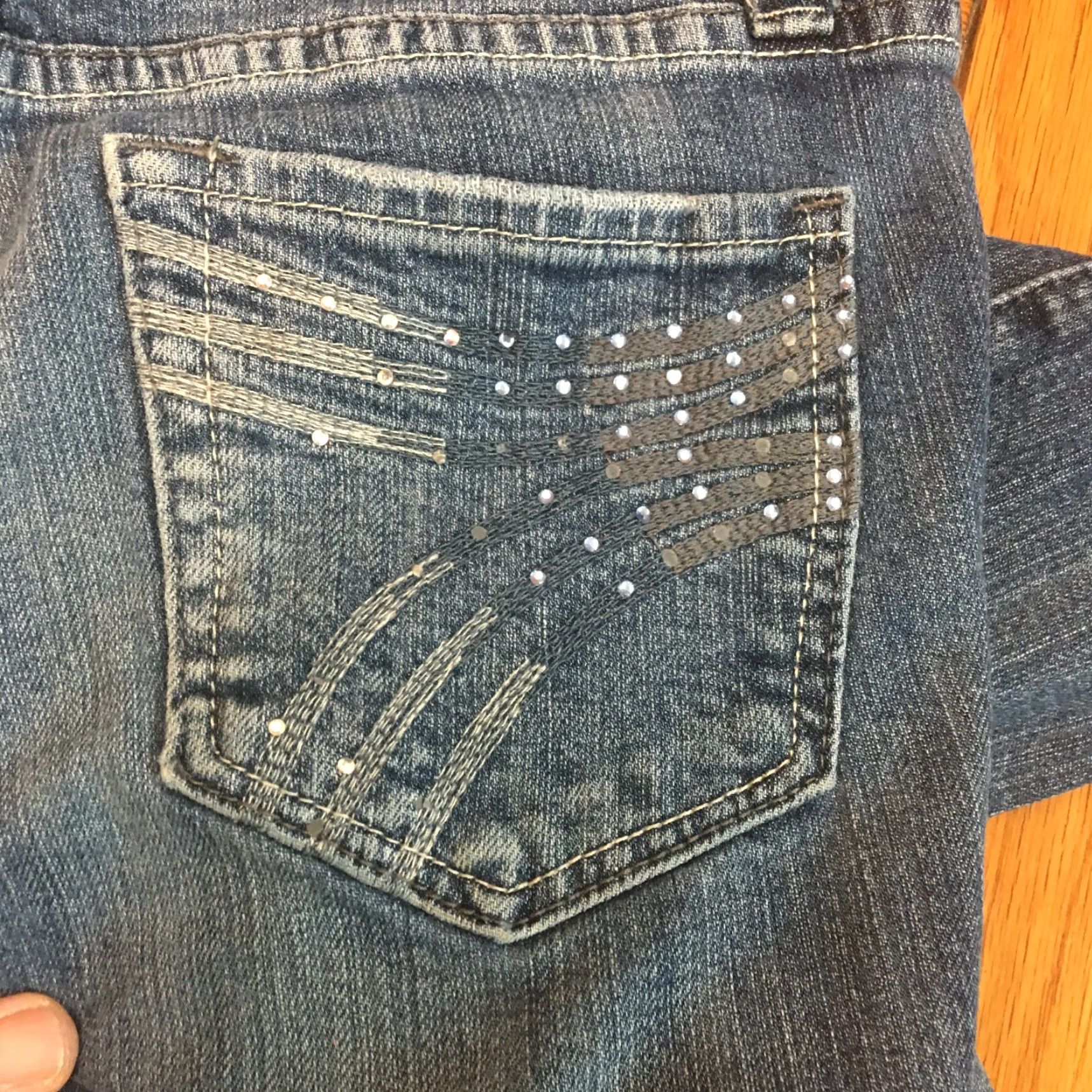 Vintage VIGOSS Womens Regular Low Rise Skinny Casual Blue Distressed Denim Jeans Size 0 Size 25" / US 0 / IT 36 - 7 Thumbnail