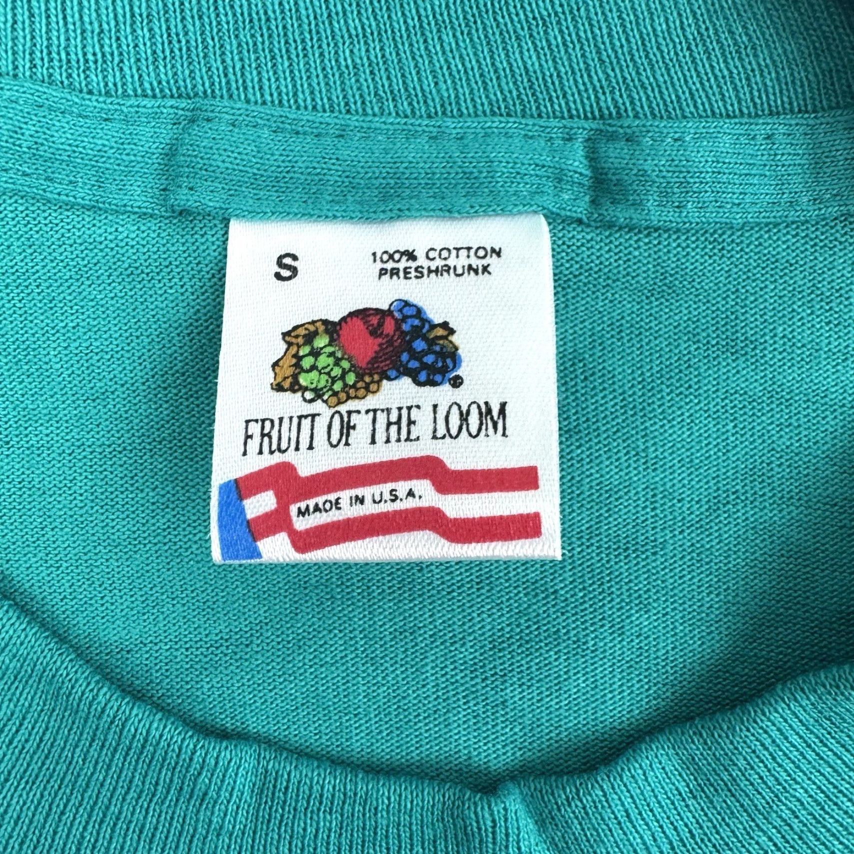 Fruit Of The Loom VINTAGE Fruit of the Loom T-Shirt Adult Small Blue Fossils Artifacts 90s Mens Size US S / EU 44-46 / 1 - 5 Thumbnail