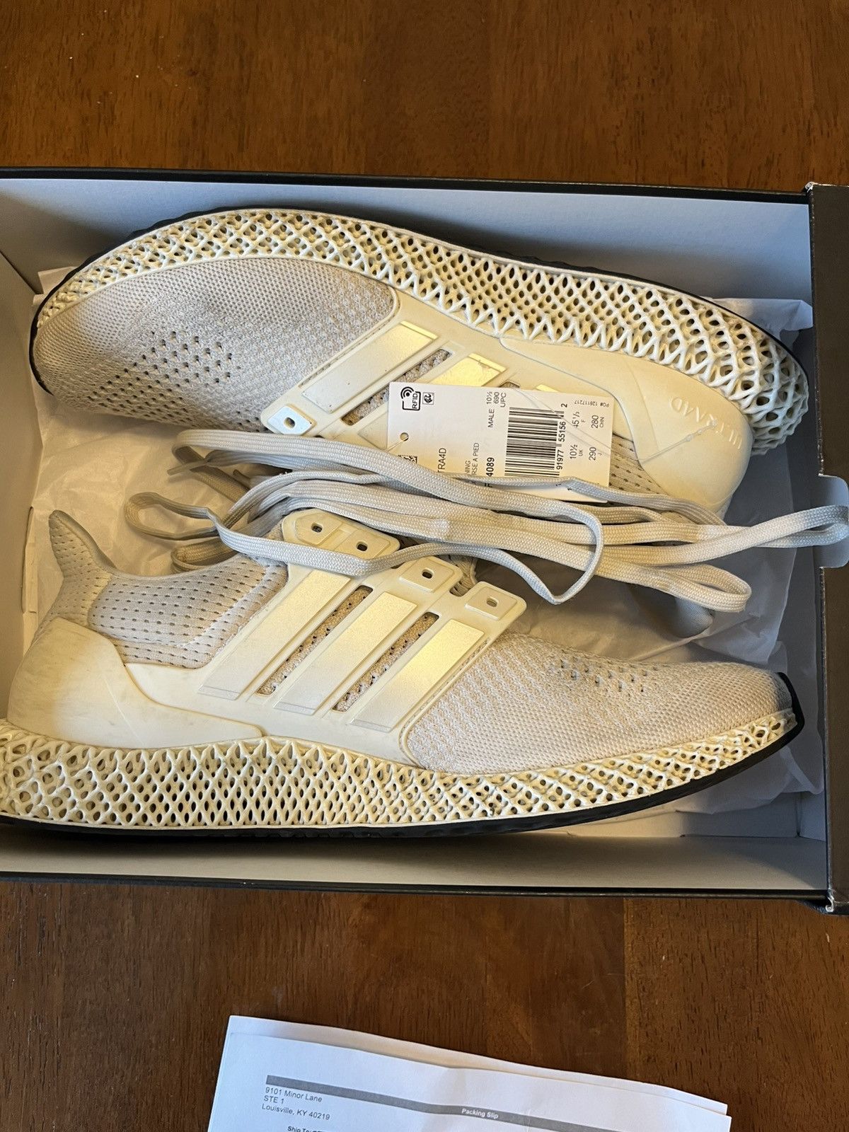 Adidas Adidas Ultra 4D chalk white Size US 11 / EU 44 - 7 Thumbnail