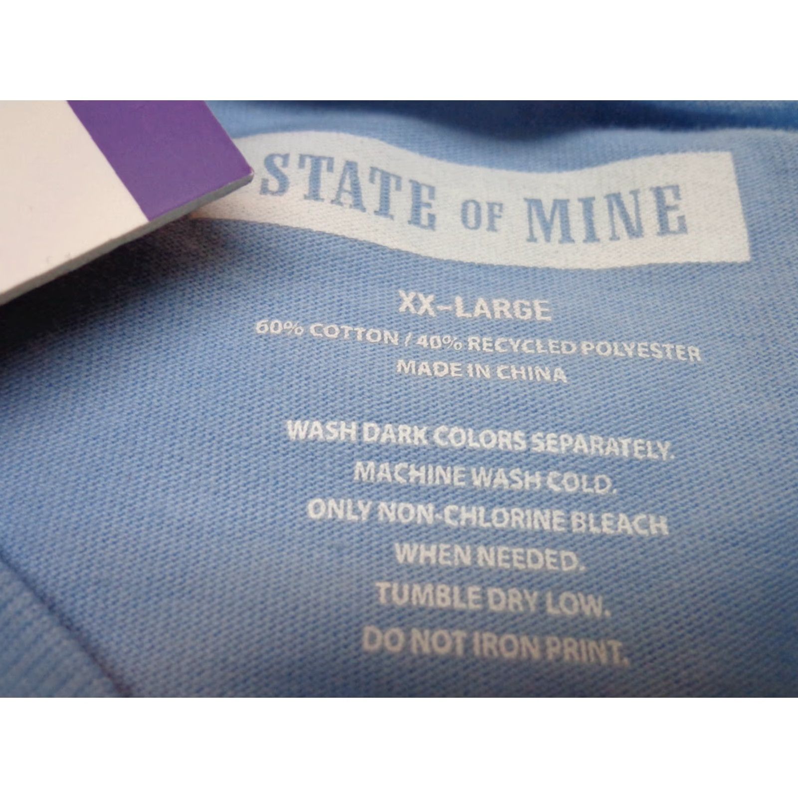 Vintage State Of Mine Tennessee Mountain Graphic T-Shirt Blue 2XL Men XS? Wait. Size US XXL / EU 58 / 5 - 3 Thumbnail