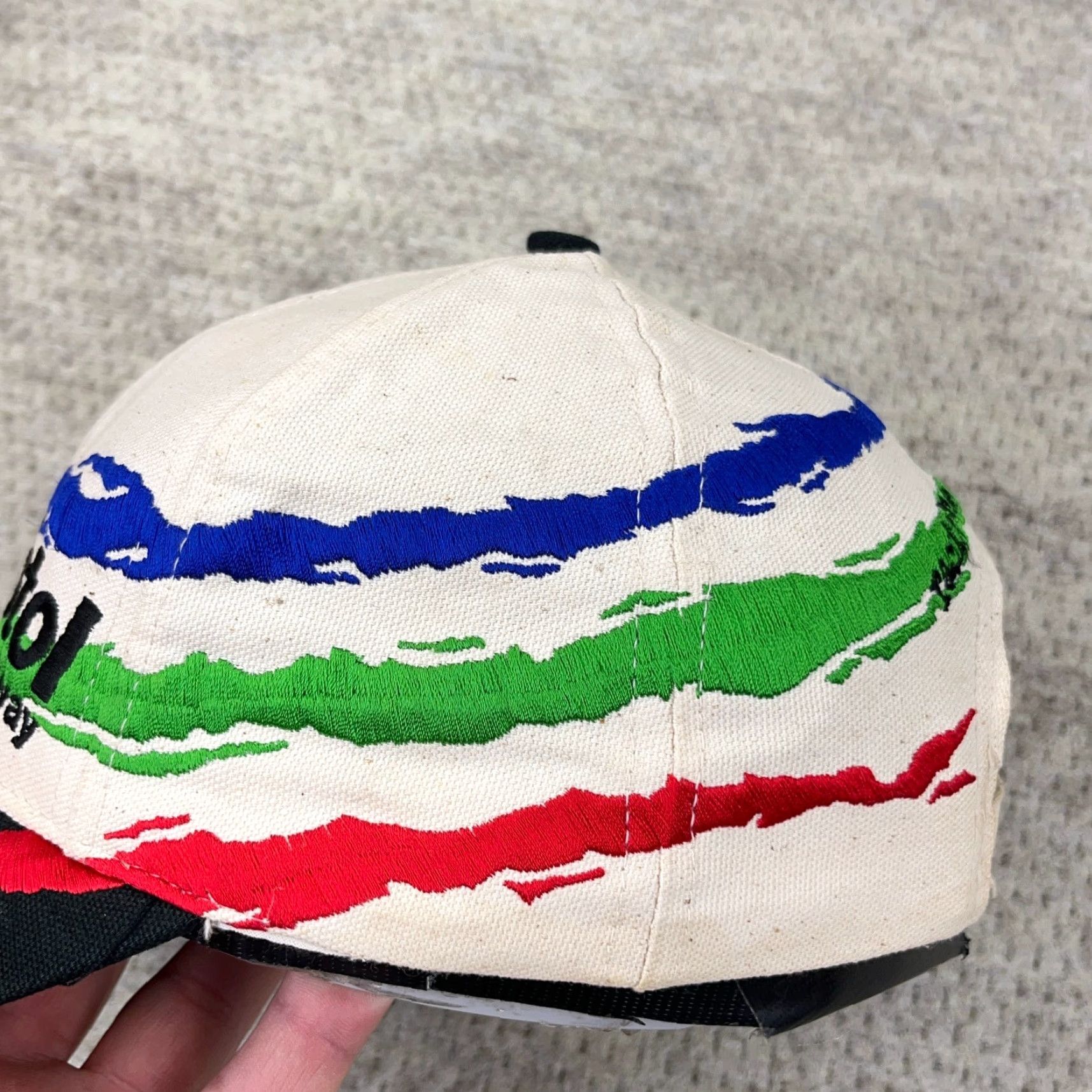 Vintage VINTAGE Bristol Motor Speedway Hat Cap Strap Back Splash Big Logo Racing Y2K 00s Kangaroo? Size ONE SIZE - 5 Thumbnail