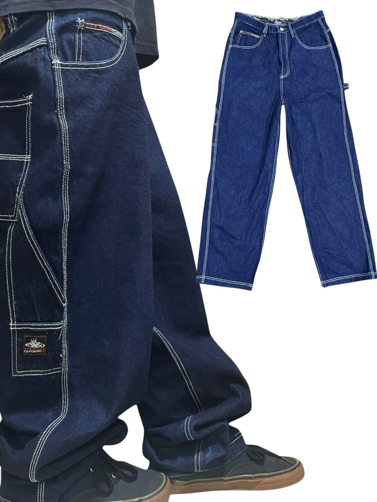 Chance The Rapper × Shorty's Skateboards Streetwear Baggy PNB Nation Rapper Jeans Size US 34 / EU 50 - 16 Thumbnail