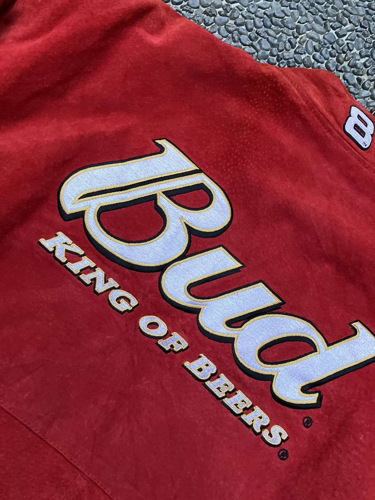 NASCAR × Vintage Vintage Nascar Budweiser Suede Jacket by Jh Designs Size US XXL / EU 58 / 5 - 6 Thumbnail