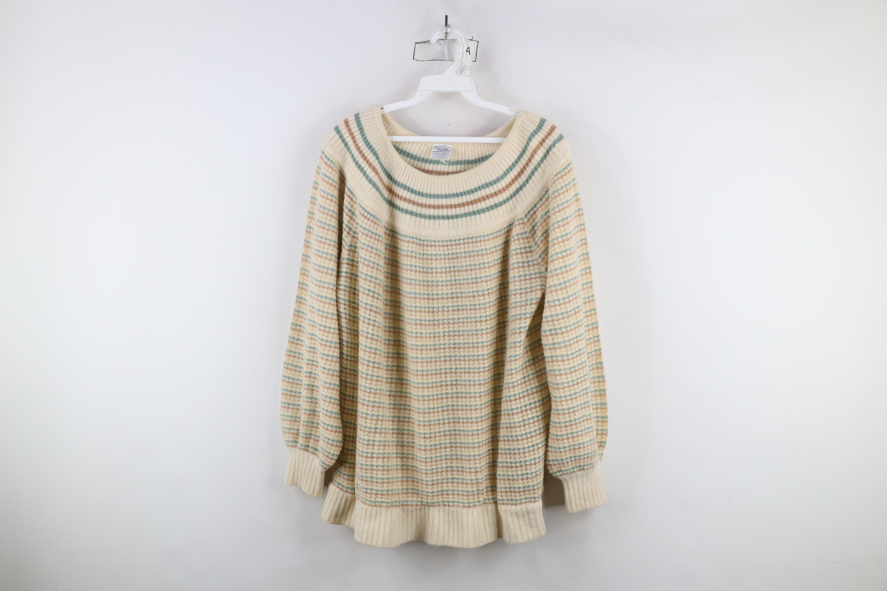 Vintage Vintage 70s Mid Century Modern MCM Lambswool Sweater Pastel Size M / US 6-8 / IT 42-44 - 1 Thumbnail