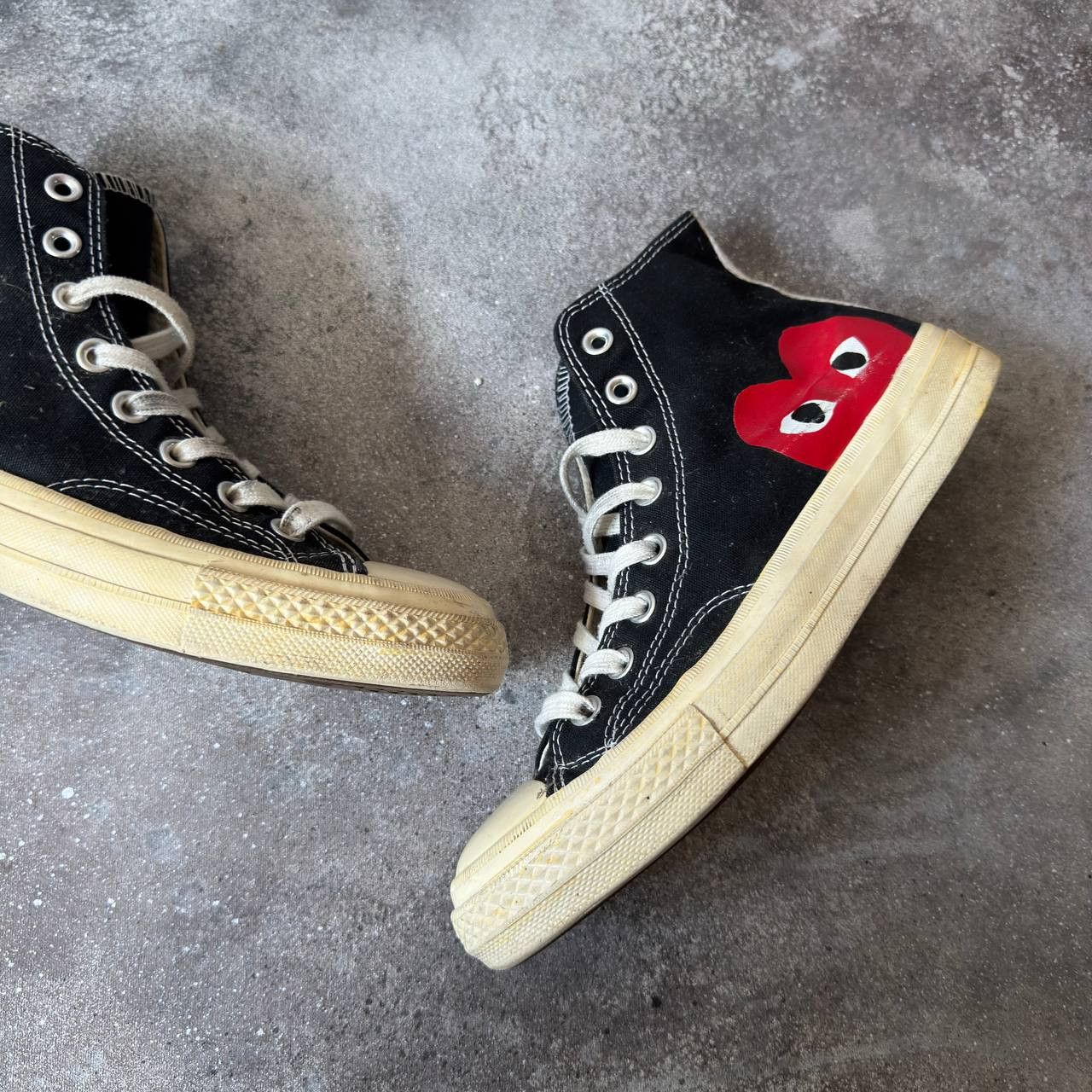 Comme des Garcons × Comme des Garcons PLAY × Converse Comme des Garcons x Converse All Stars Vintage Sneakers Size US 9.5 / IT 39.5 - 5 Thumbnail