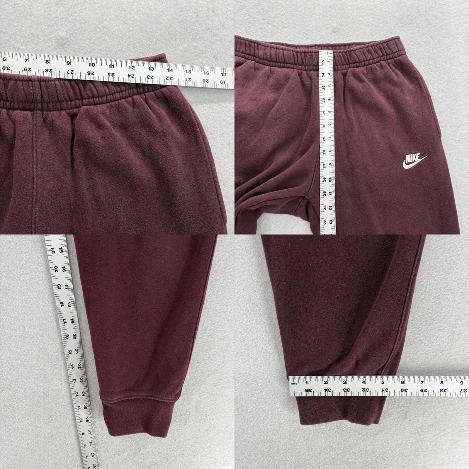 Nike Nike Club Fleece Pants Mens M Red Joggers Sweatpants Athletic Gym Training Size US 31 - 8 Thumbnail