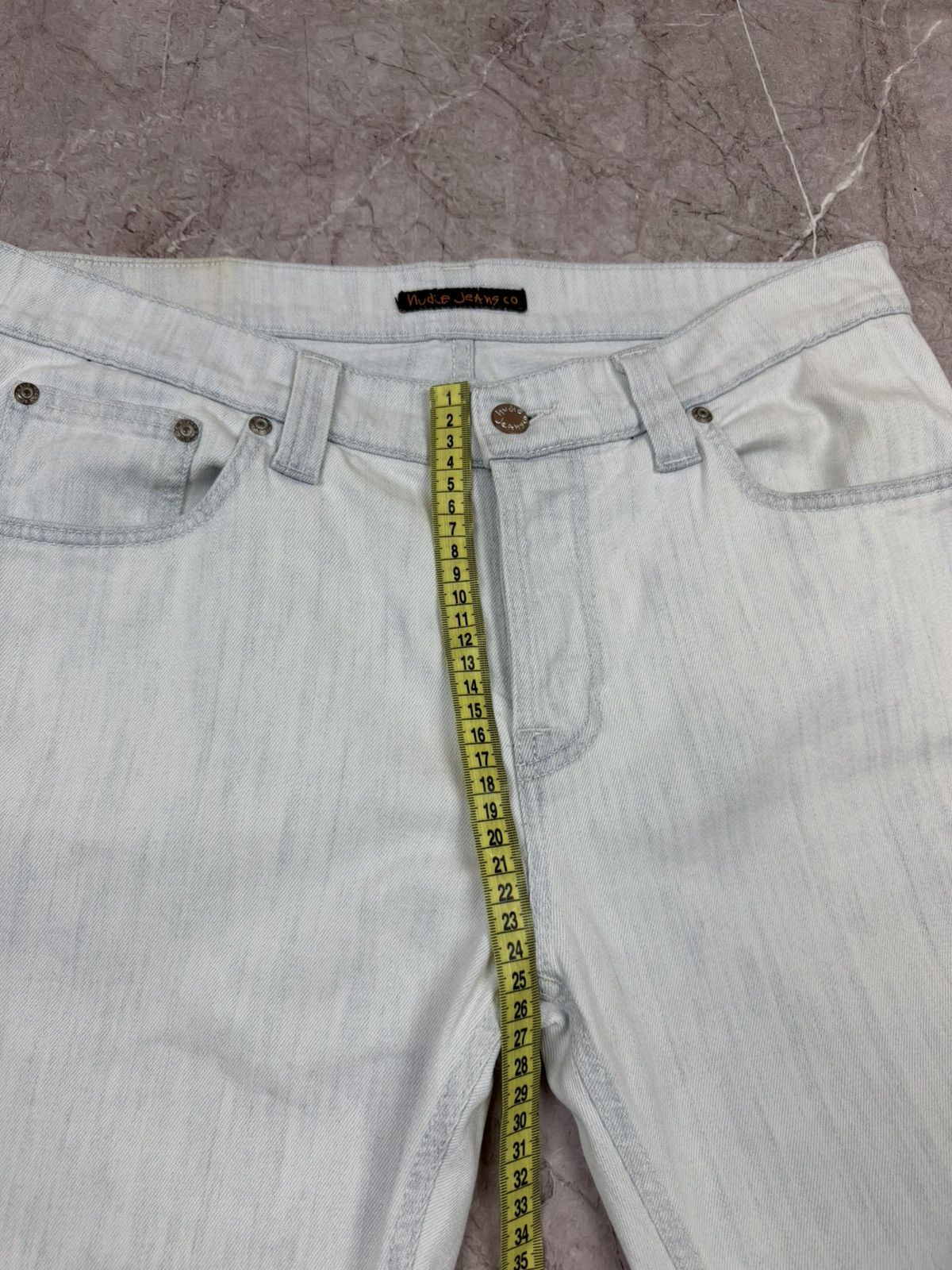 Nudie Jeans Nudie Jeans Co Slim Light Wash Denim - Made in Italy W34 L32 Size US 34 / EU 50 - 16 Thumbnail