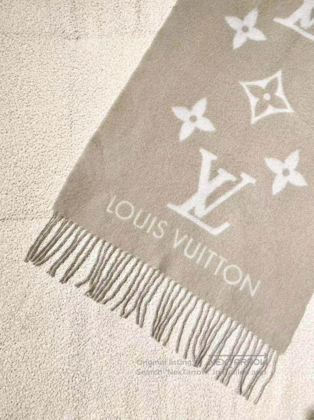 Louis Vuitton Louis Vuitton Presbyon full of printed cashmere scarf| Size ONE SIZE - 3 Thumbnail