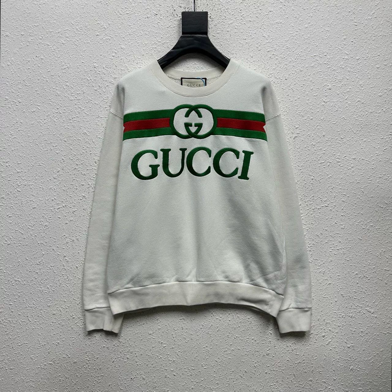 Gucci Gucci Beige Double G Logo Sweatshirt Size US S / EU 44-46 / 1 - 1 Thumbnail