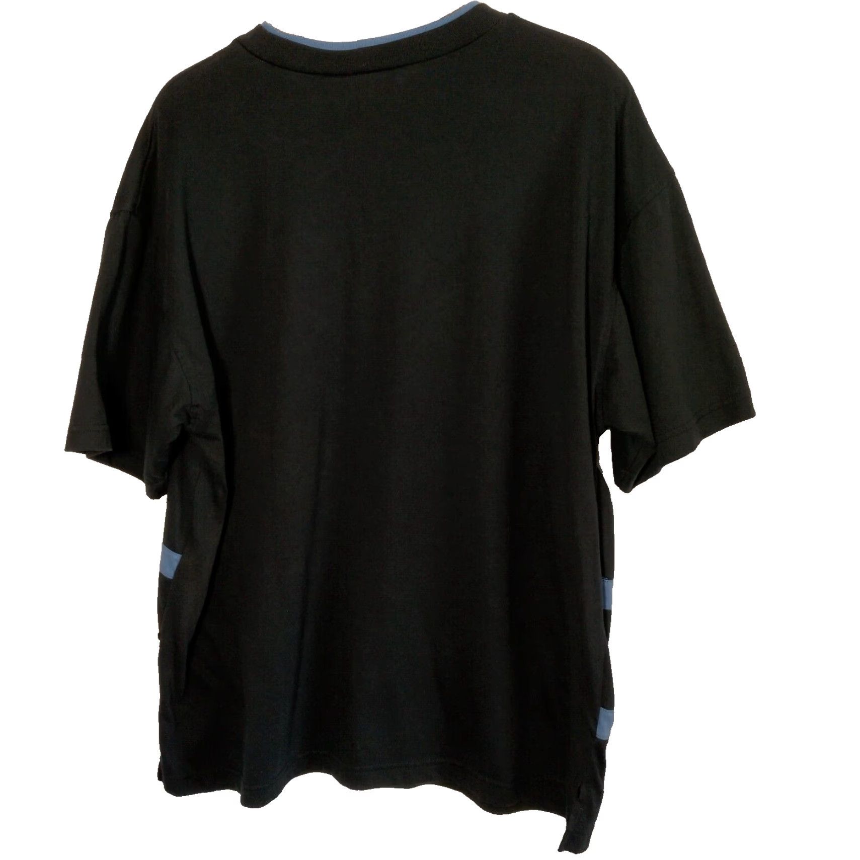 Vintage VINTAGE Just For Women T Shirt 1X Plus Size Retro Stripe Crest Crew Neck Short Sleeve Black Blue 1990s Women Size XL / US 12-14 / IT 48-50 - 2 Thumbnail